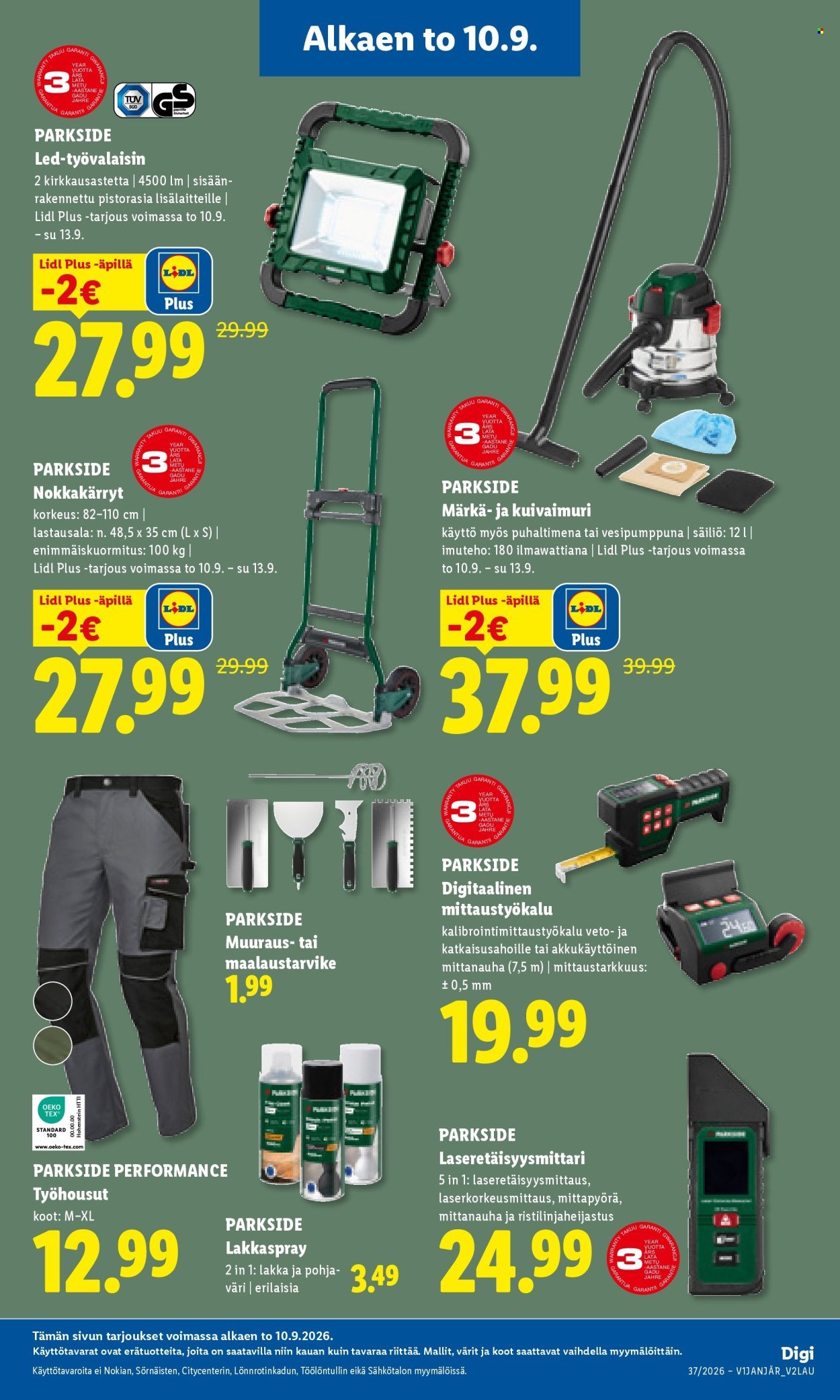 LIDL tarjoukset - PARKSIDE®