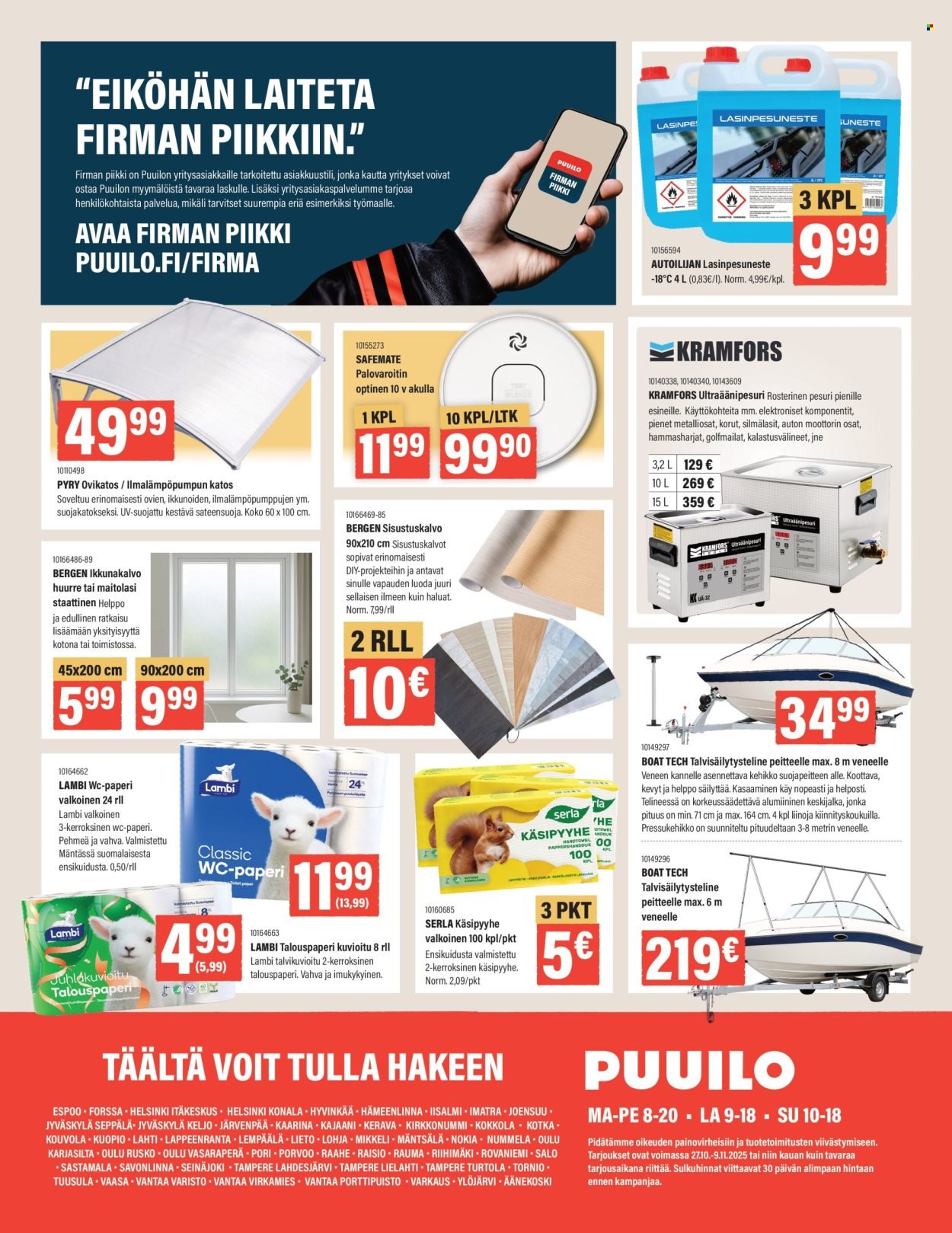 PUUILO tarjoukset - Puuiola kaikkeen arkeen (2025-10-27 - 2025-11-09)