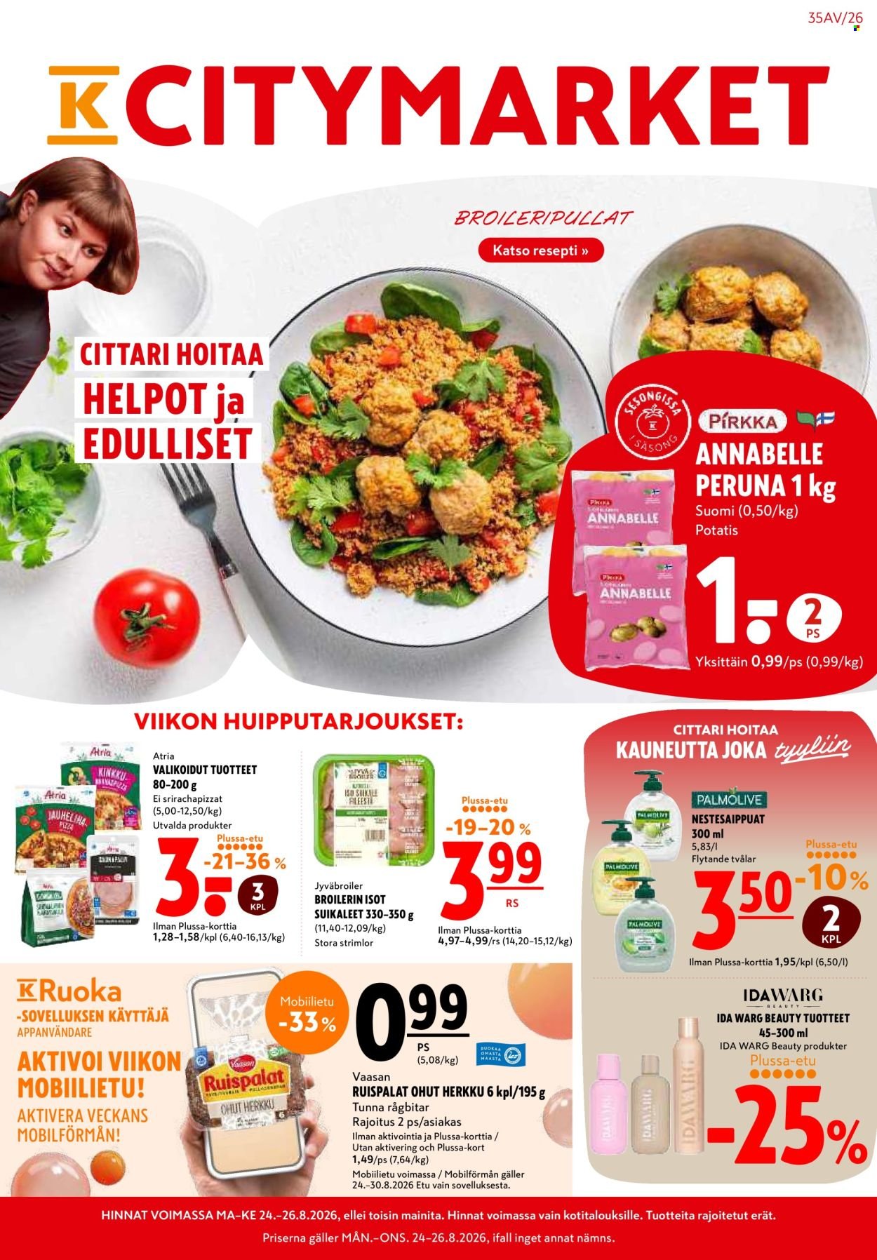 K-CITYMARKET tarjoukset - Alkaen MA 24.8.2026