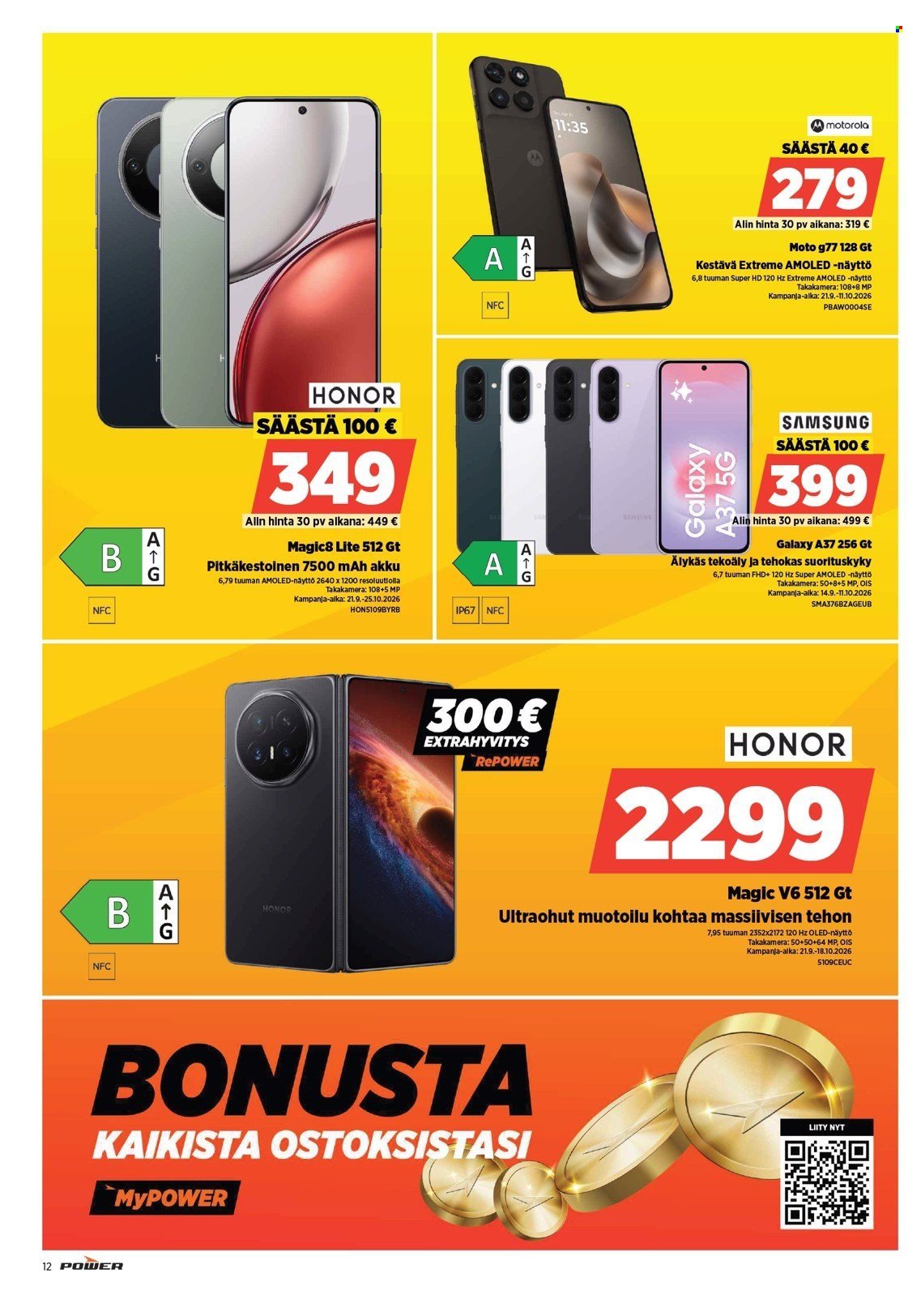 POWER tarjoukset - Alkaen MA 28.9.2026