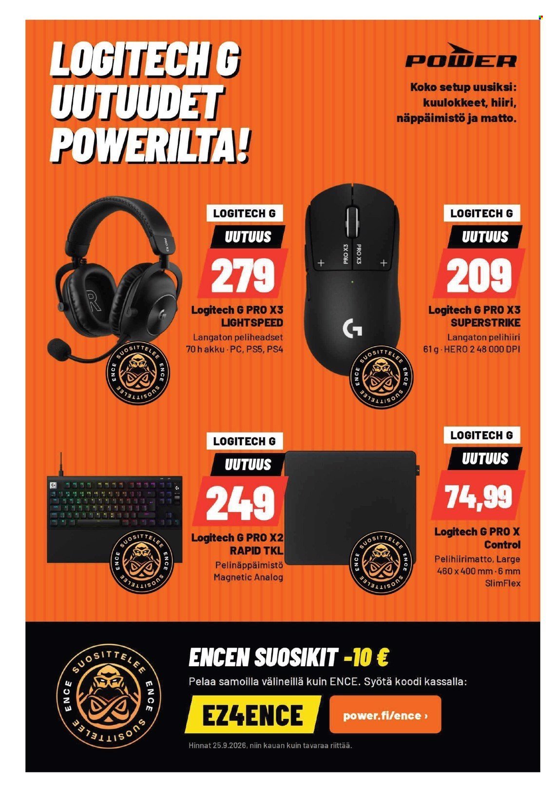 POWER tarjoukset - Alkaen MA 28.9.2026