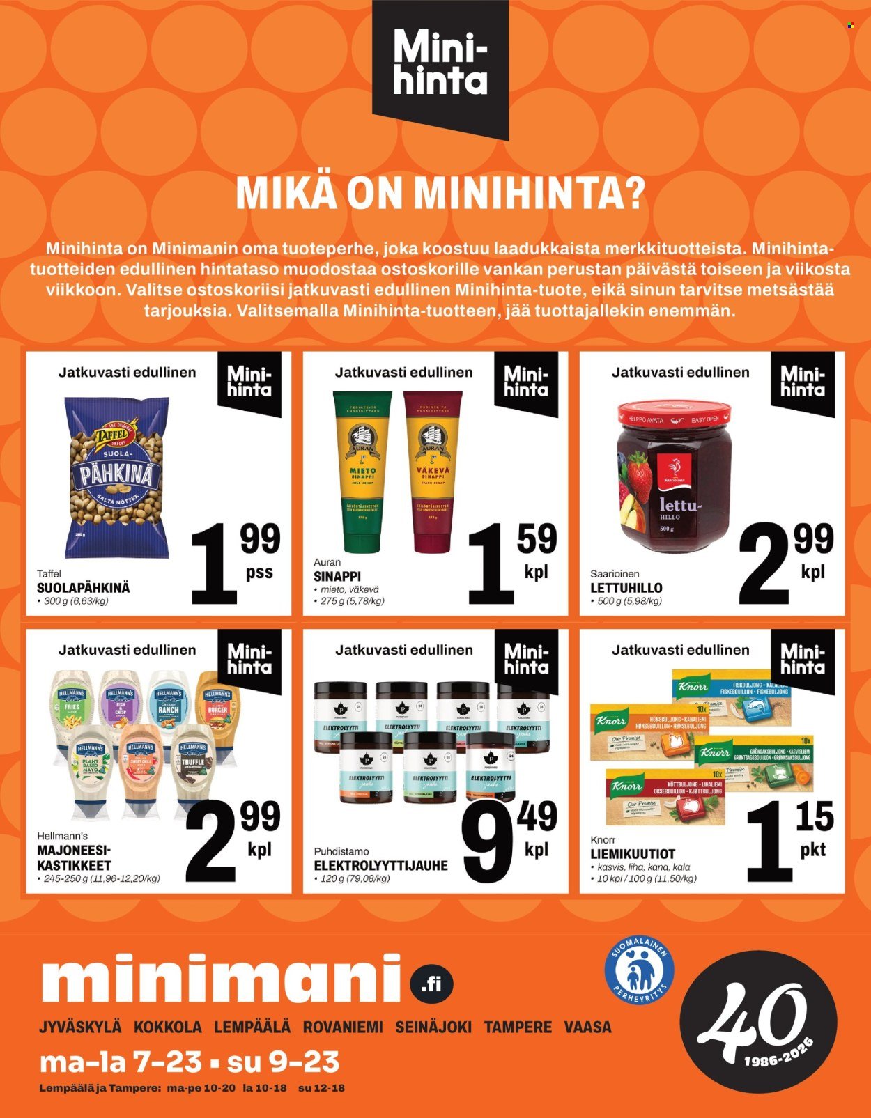 MINIMANI tarjoukset - Huhtikuu 2026