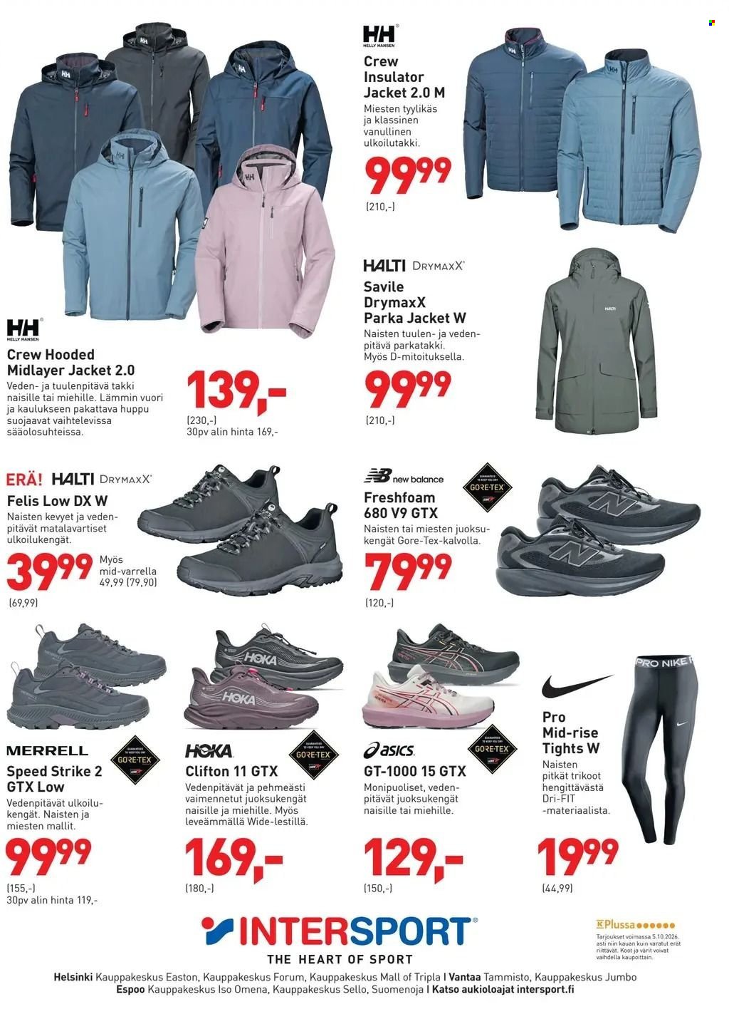 INTERSPORT tarjoukset - Ulkoilupäivä