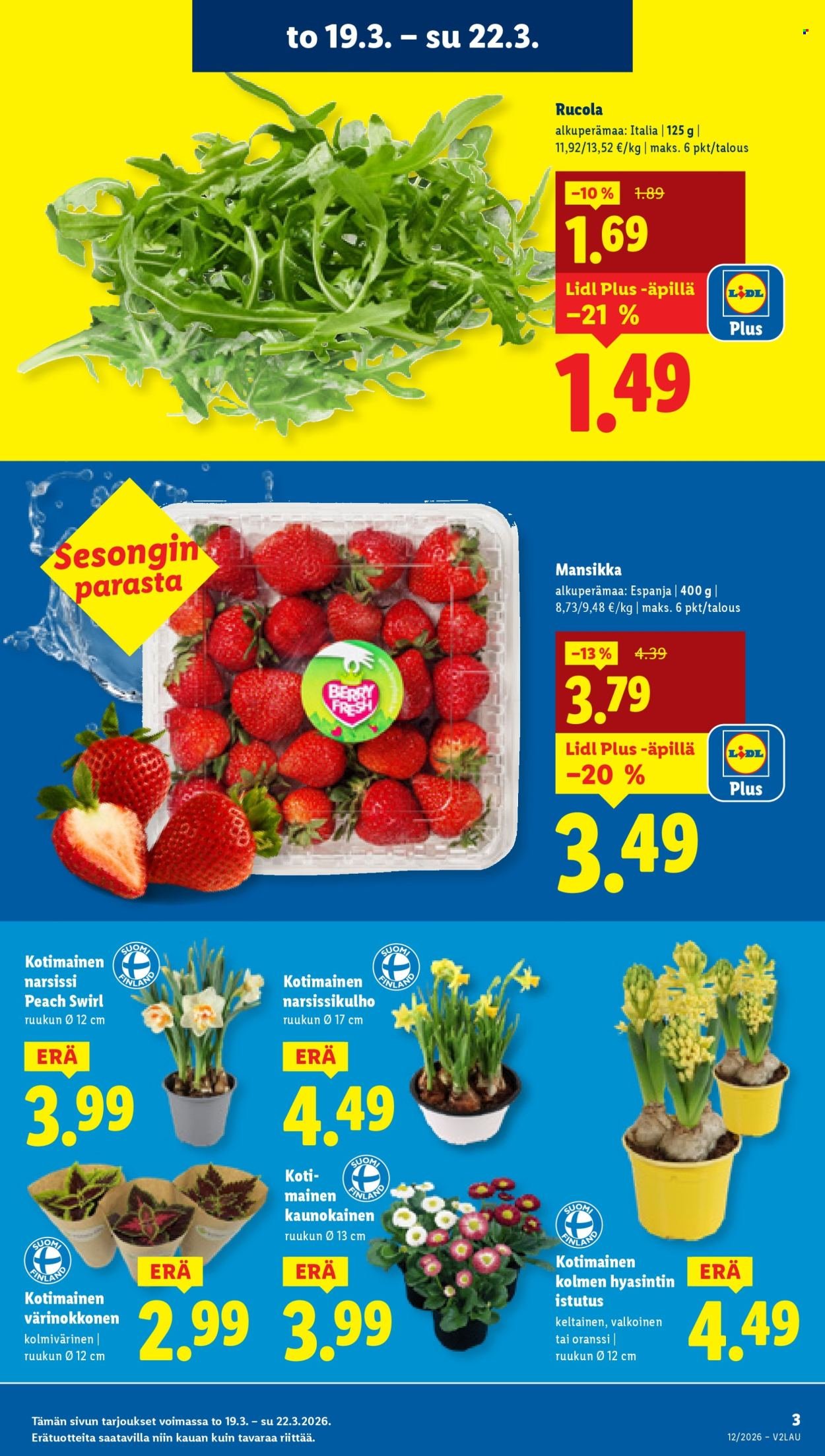 LIDL tarjoukset - Alkaen TO 19.3.2026