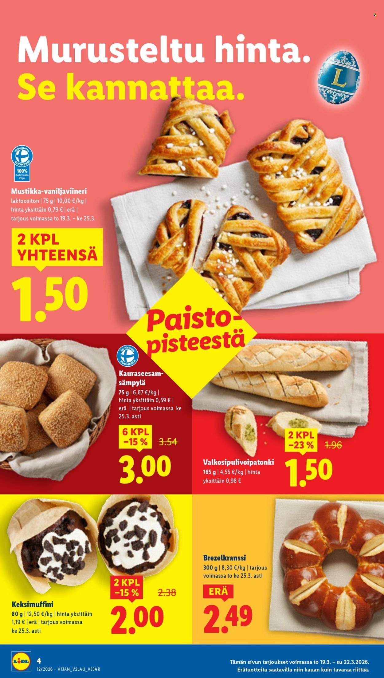 LIDL tarjoukset - Alkaen TO 19.3.2026