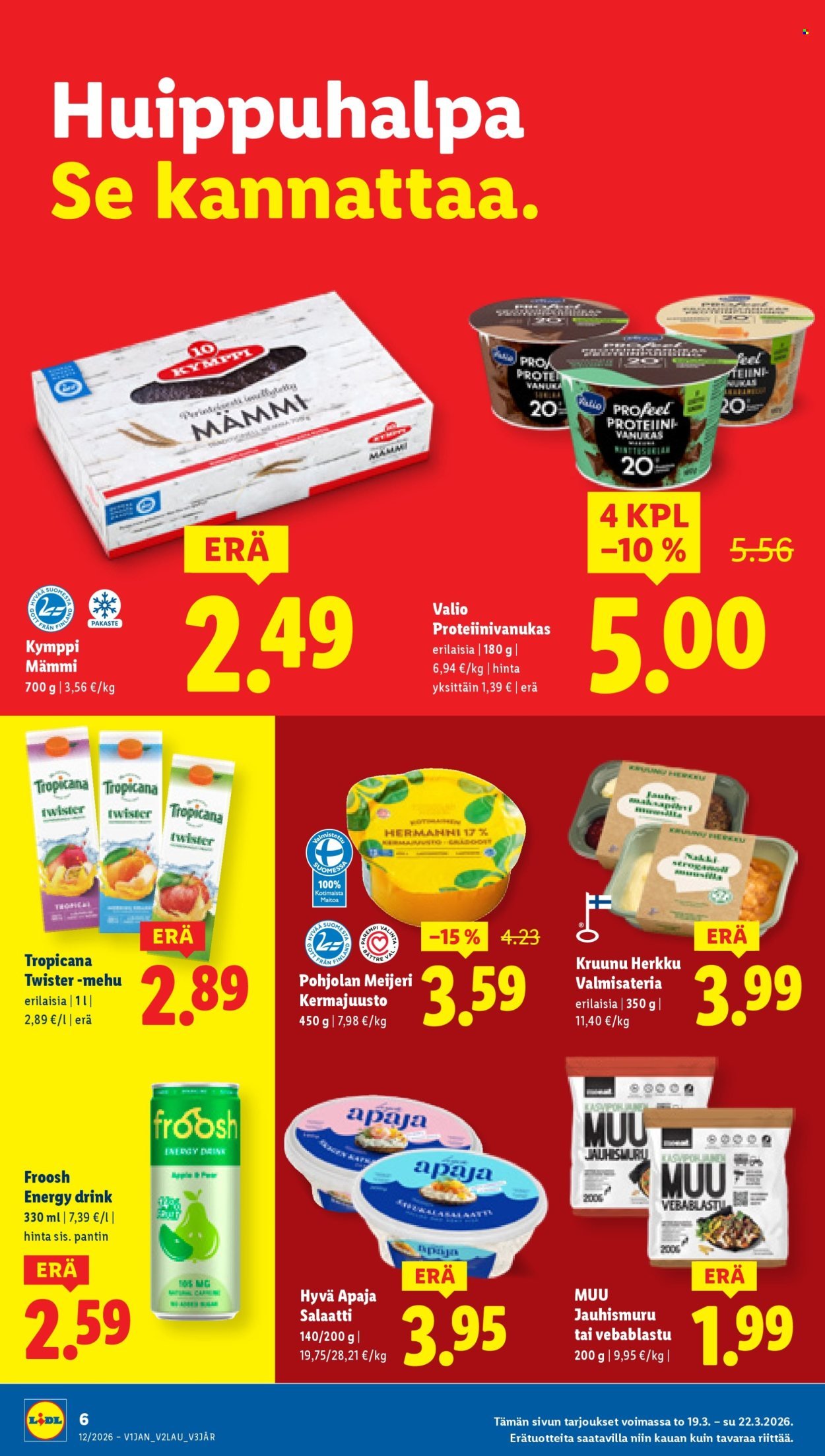 LIDL tarjoukset - Alkaen TO 19.3.2026