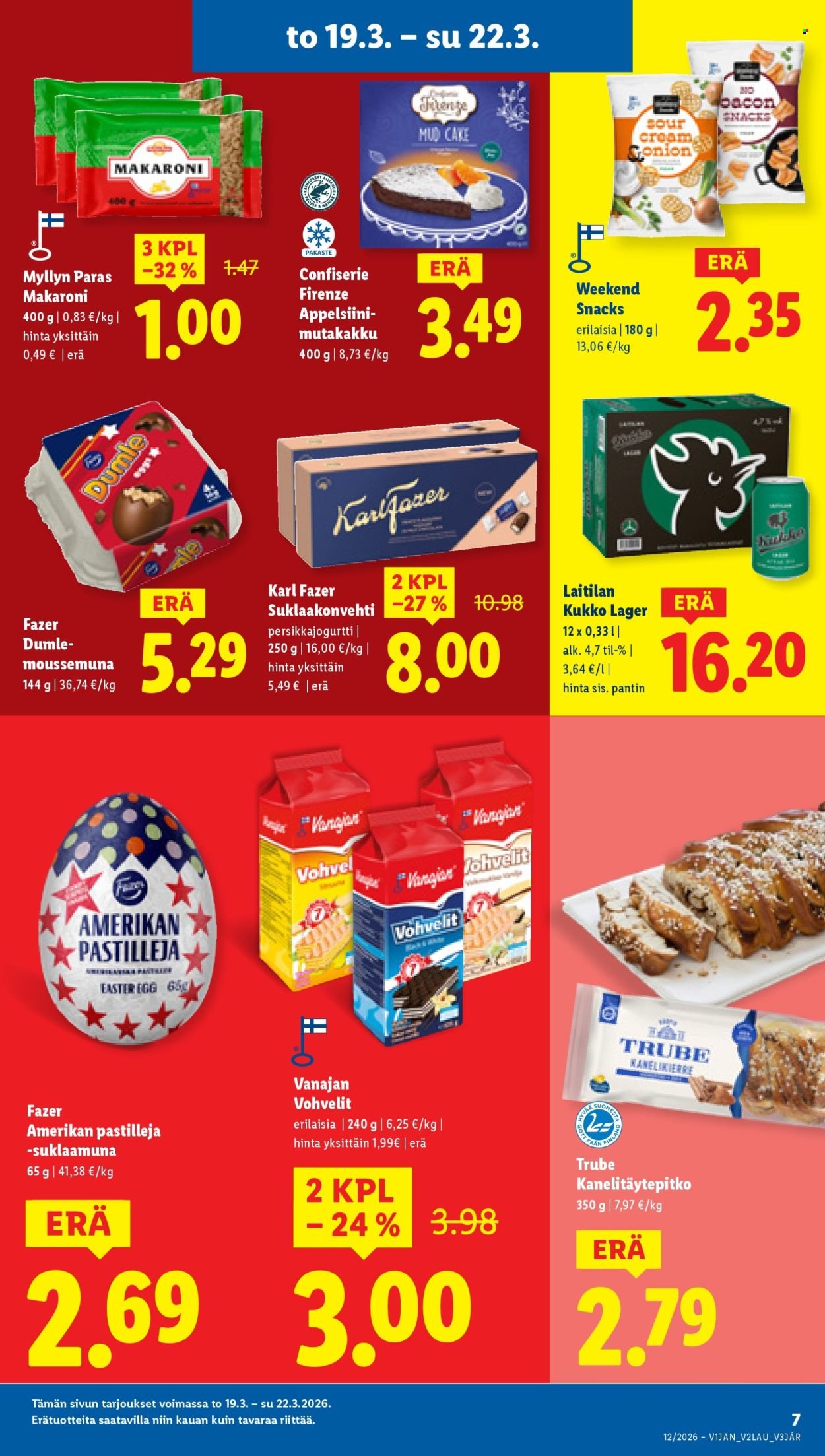 LIDL tarjoukset - Alkaen TO 19.3.2026