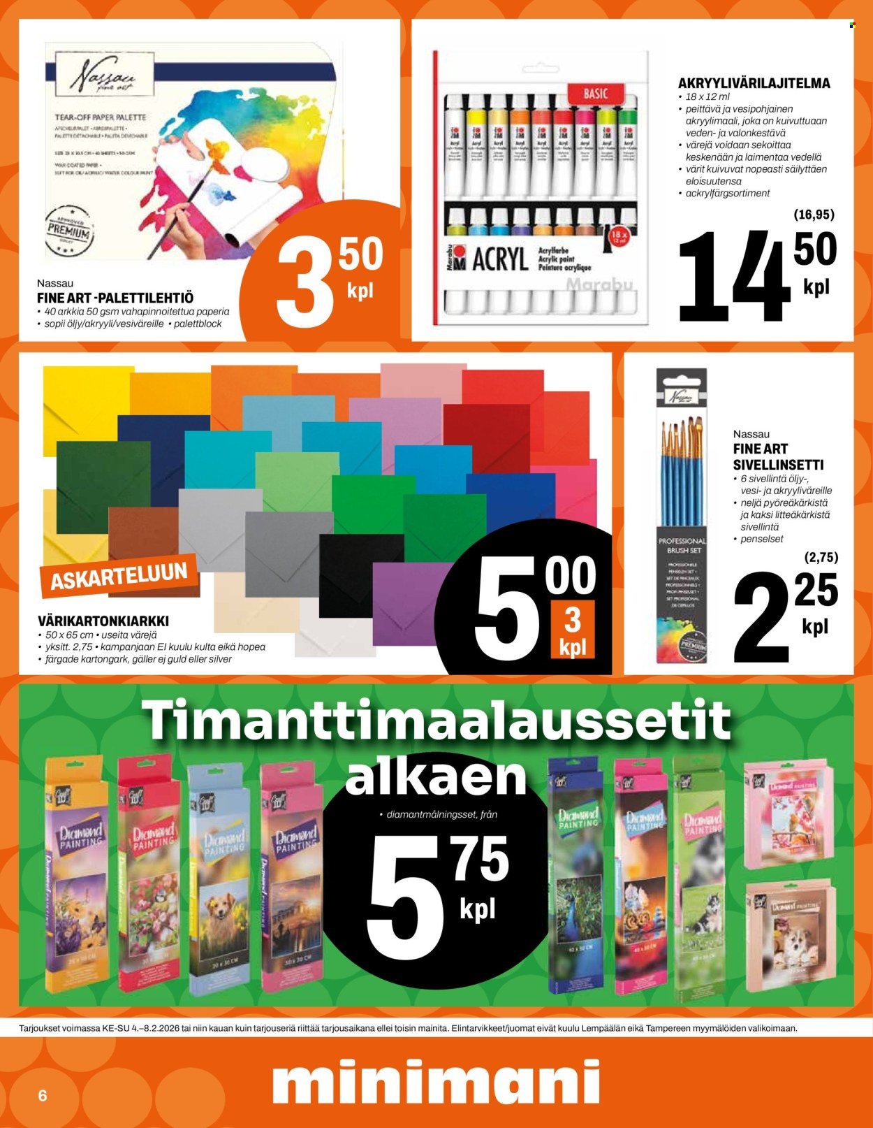 MINIMANI tarjoukset - Alkaen KE 4.2.2026
