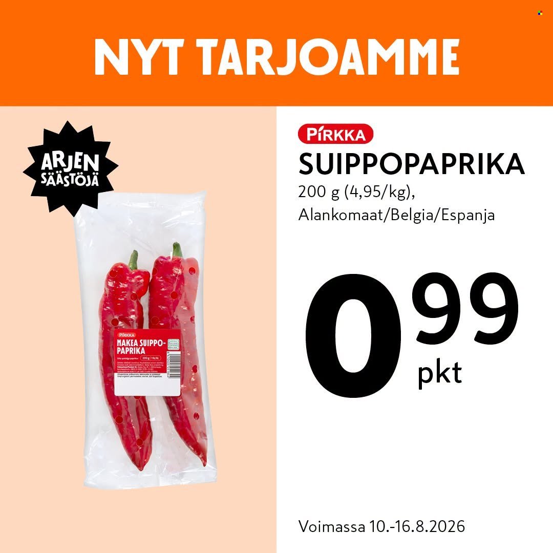 K-MARKET tarjoukset - Alkaen MA 10.8.2026