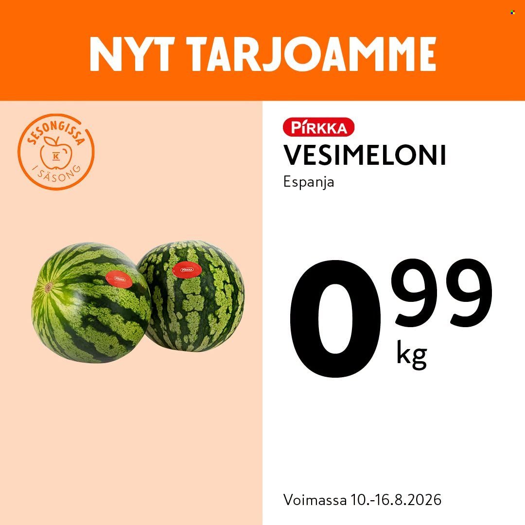 K-MARKET tarjoukset - Alkaen MA 10.8.2026