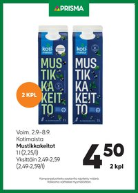 PRISMA tarjoukset - Alkaen KE 2.9.2026