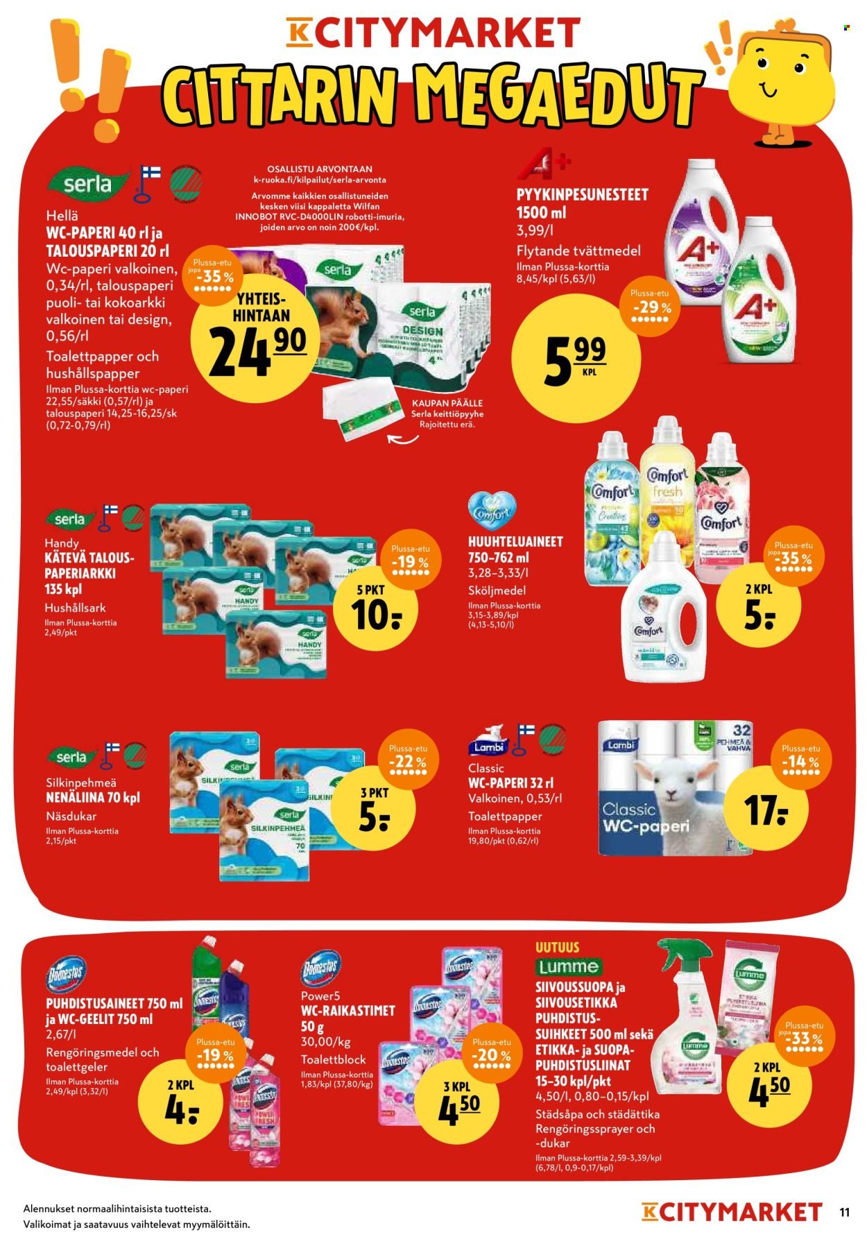 K-CITYMARKET tarjoukset - Alkaen TO 11.9.2025 (2025-09-11 - 2025-09-21)