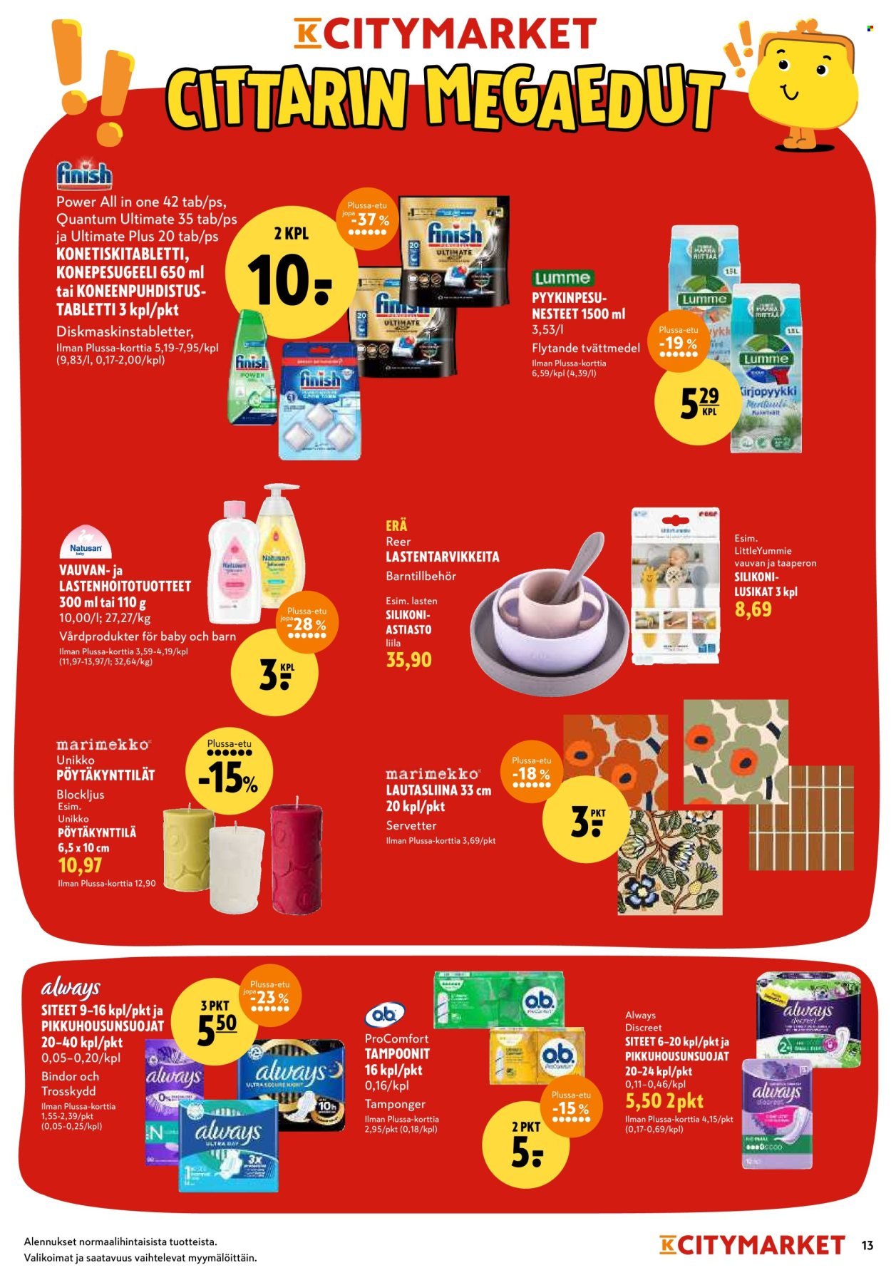 K-CITYMARKET tarjoukset - Alkaen TO 11.9.2025 (2025-09-11 - 2025-09-21)