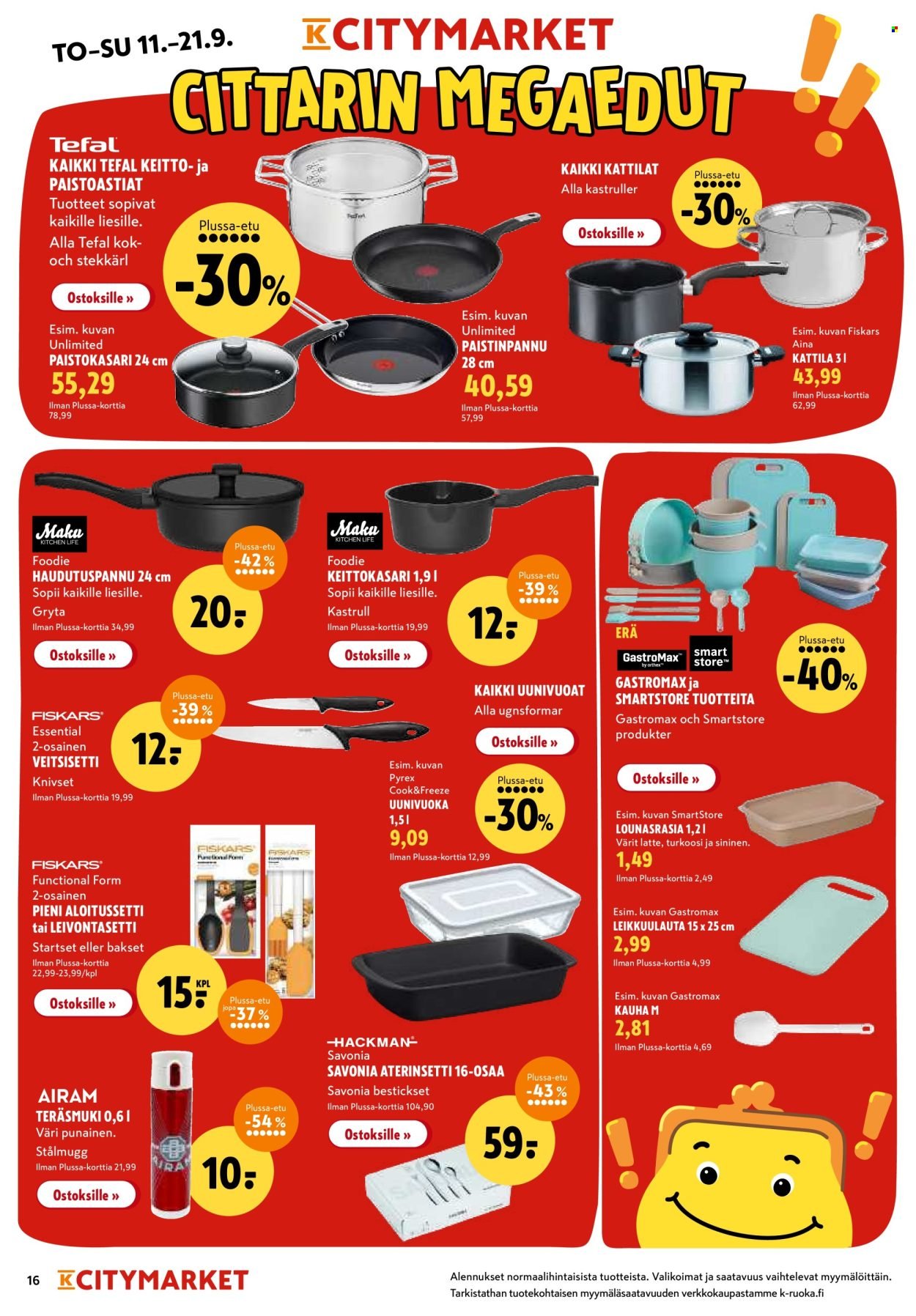 K-CITYMARKET tarjoukset - Alkaen TO 11.9.2025 (2025-09-11 - 2025-09-21)