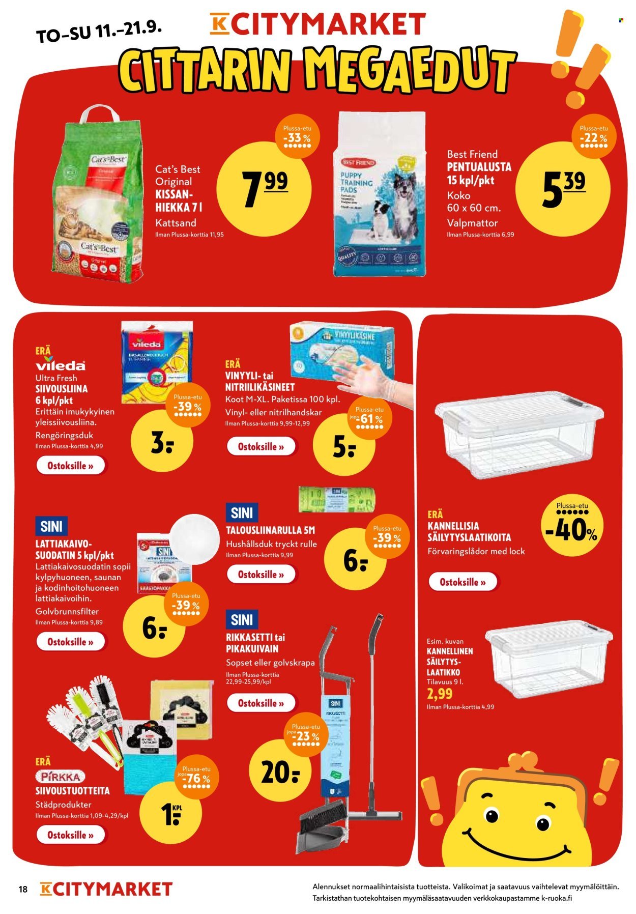 K-CITYMARKET tarjoukset - Alkaen TO 11.9.2025 (2025-09-11 - 2025-09-21)