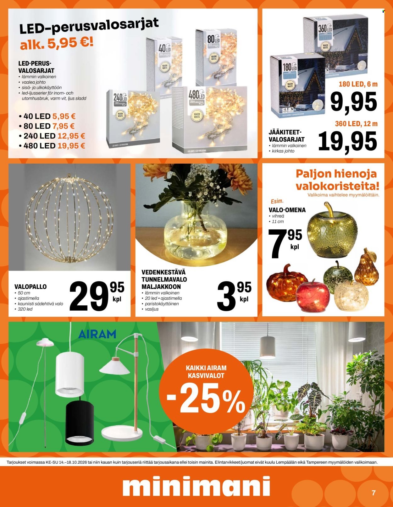 MINIMANI tarjoukset - Alkaen KE 14.10.2026