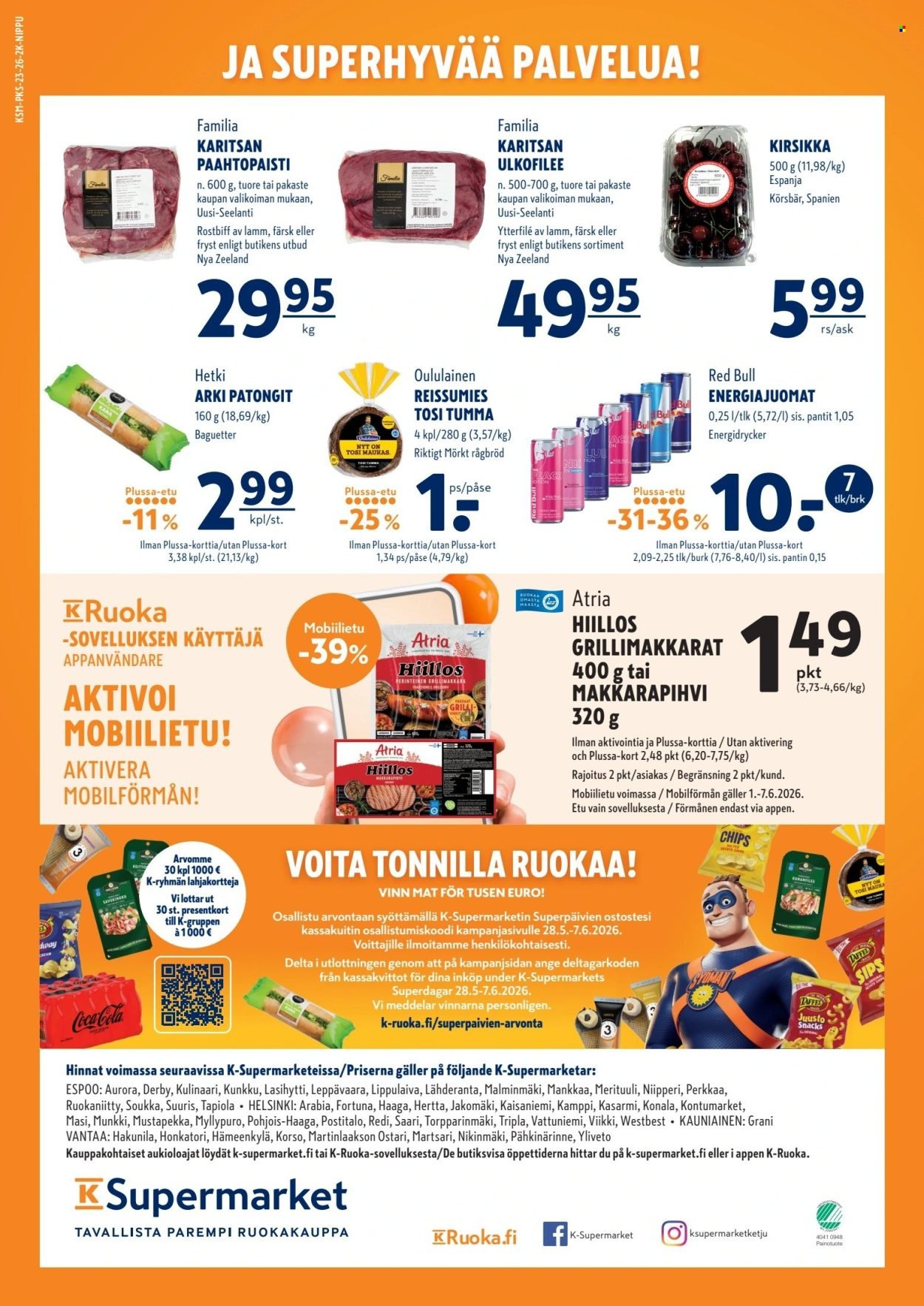 K-SUPERMARKET tarjoukset - Syötävän hyviä tarjouksia