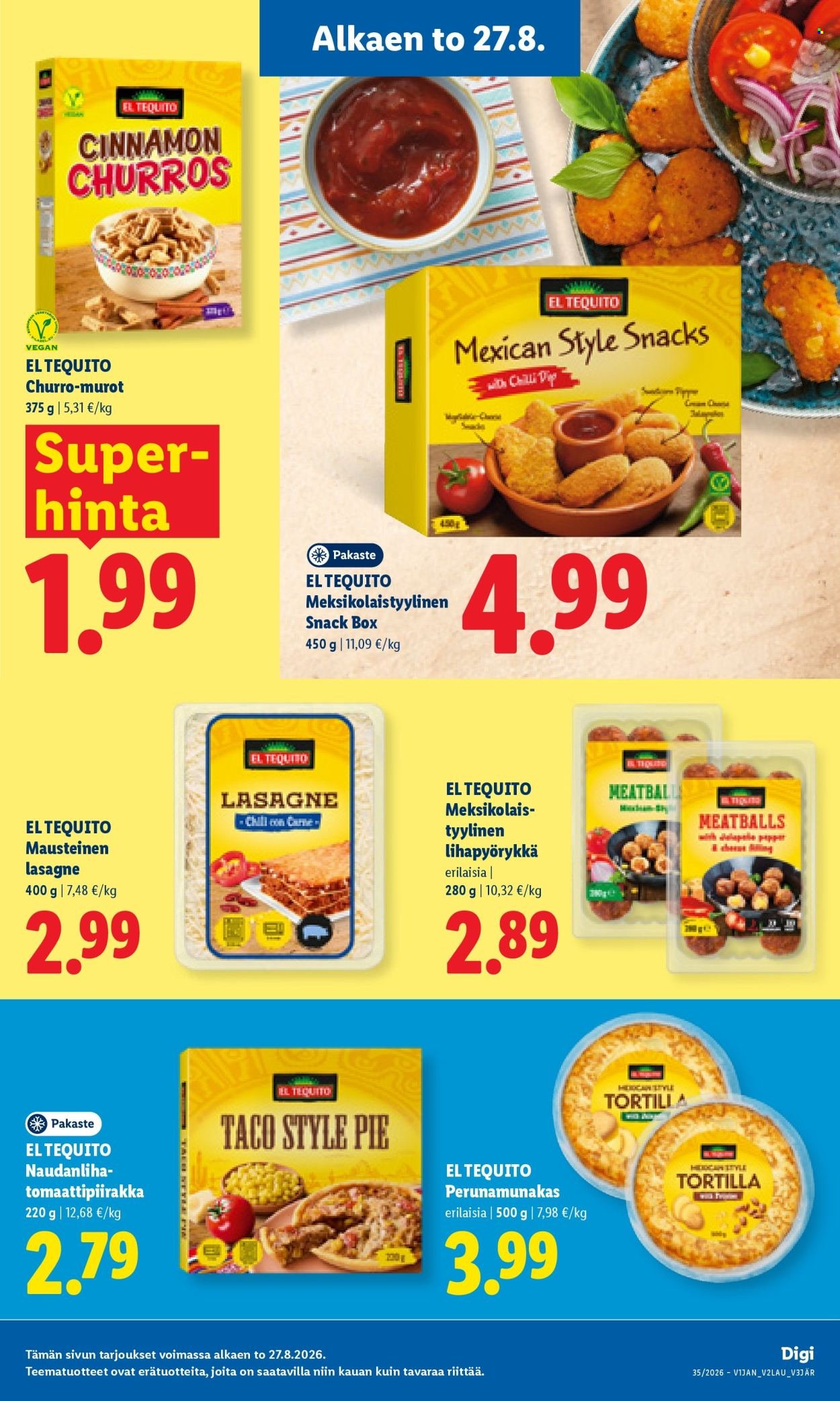 LIDL tarjoukset - Alkaen TO 27.8.2026