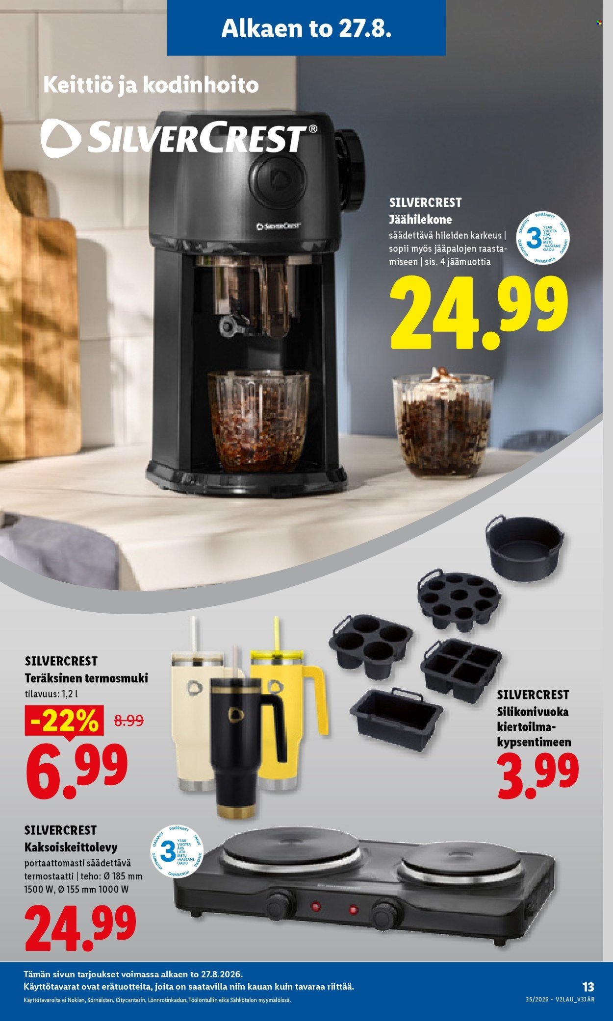 LIDL tarjoukset - Alkaen TO 27.8.2026
