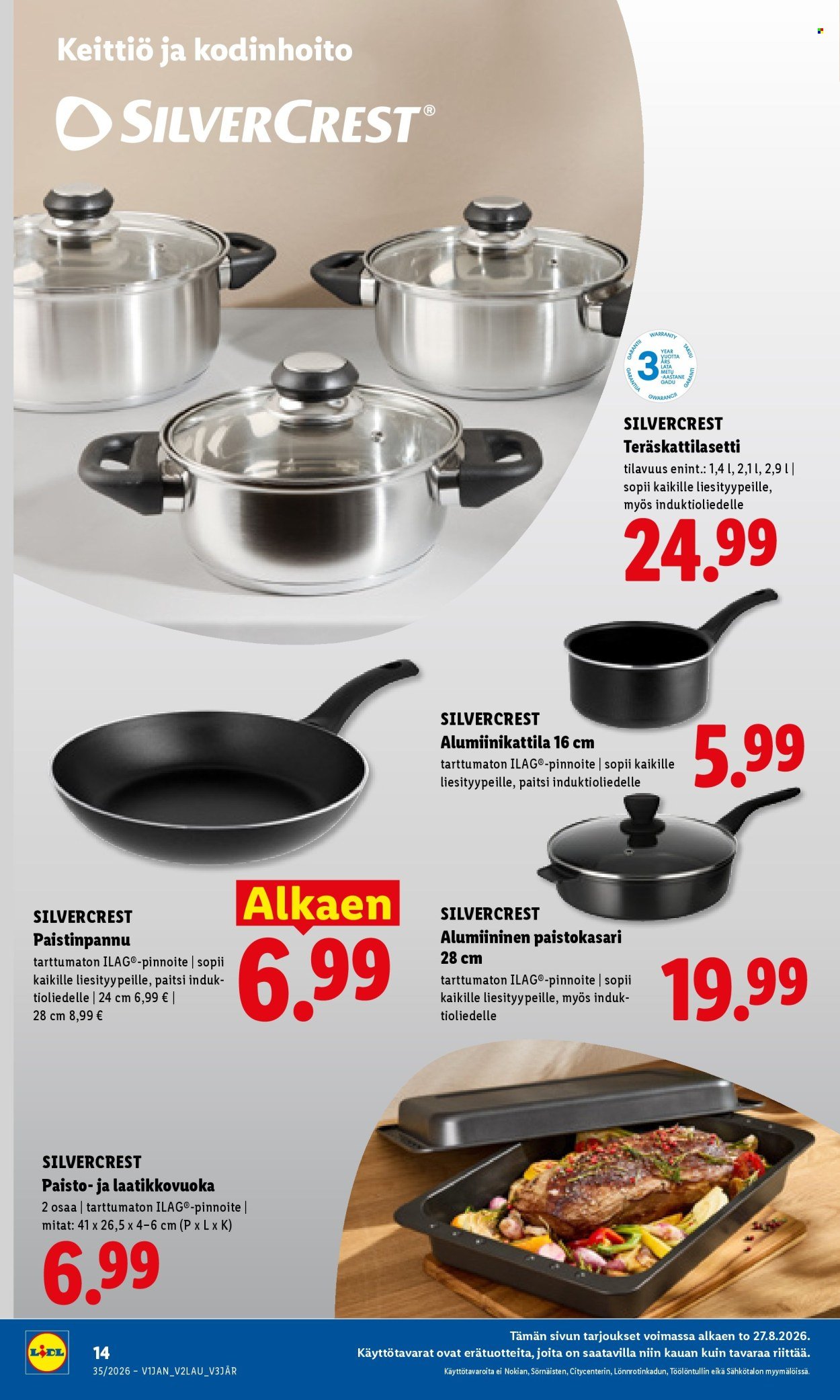 LIDL tarjoukset - Alkaen TO 27.8.2026