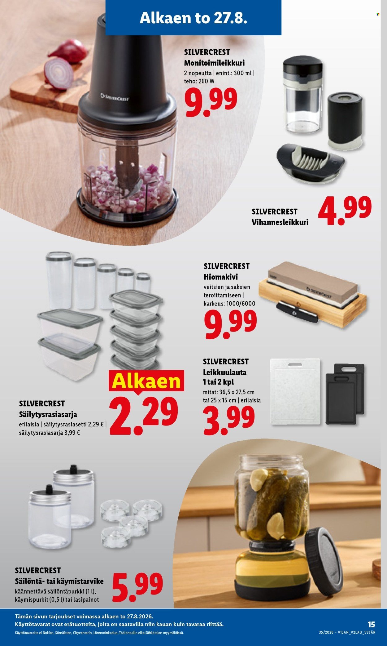 LIDL tarjoukset - Alkaen TO 27.8.2026
