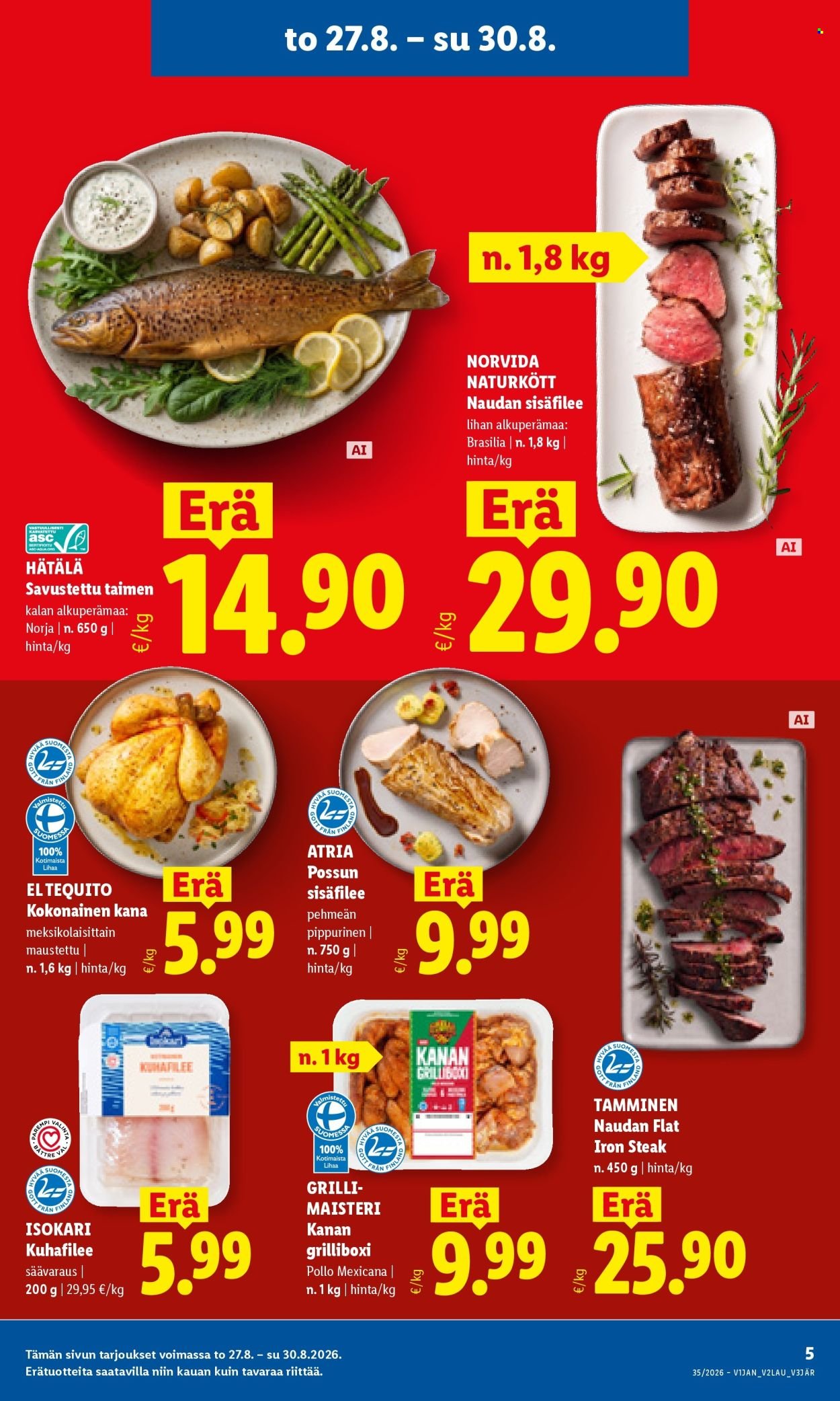 LIDL tarjoukset - Alkaen TO 27.8.2026
