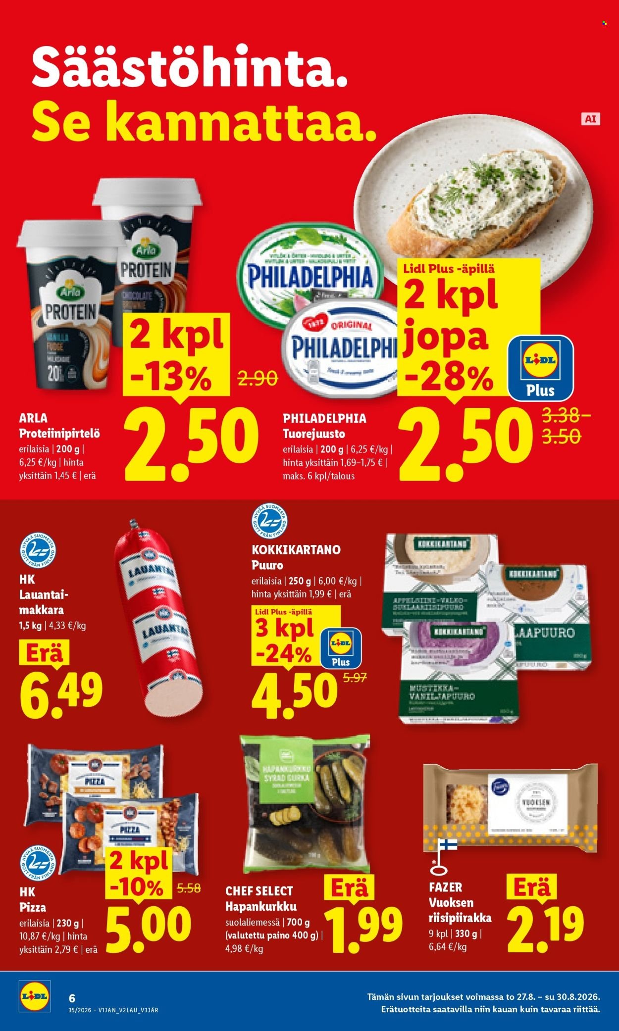 LIDL tarjoukset - Alkaen TO 27.8.2026