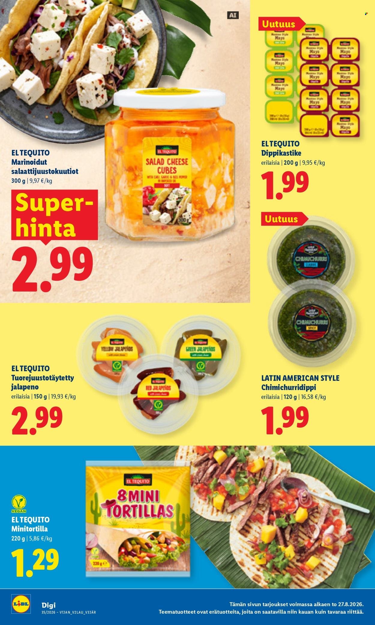 LIDL tarjoukset - Alkaen TO 27.8.2026