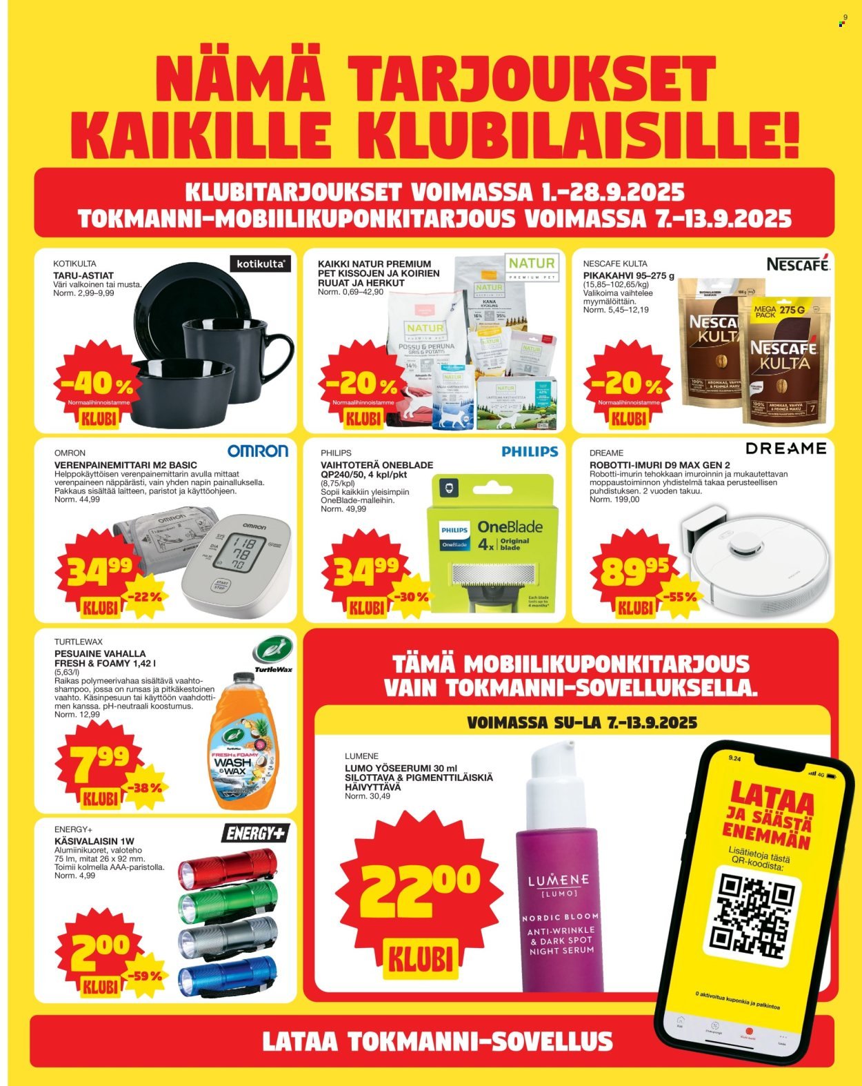 TOKMANNI tarjoukset - Tarjoussanomat (2025-09-08 - 2025-09-14)