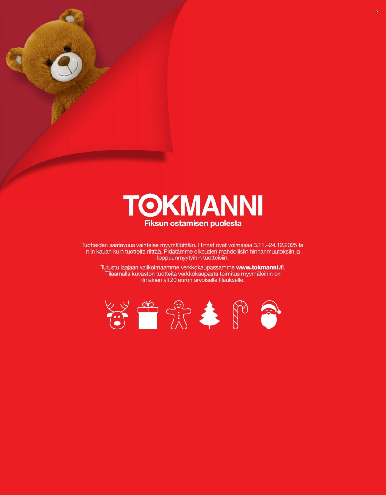 TOKMANNI tarjoukset - Joululelukuvasto (2025-11-03 - 2025-12-24)