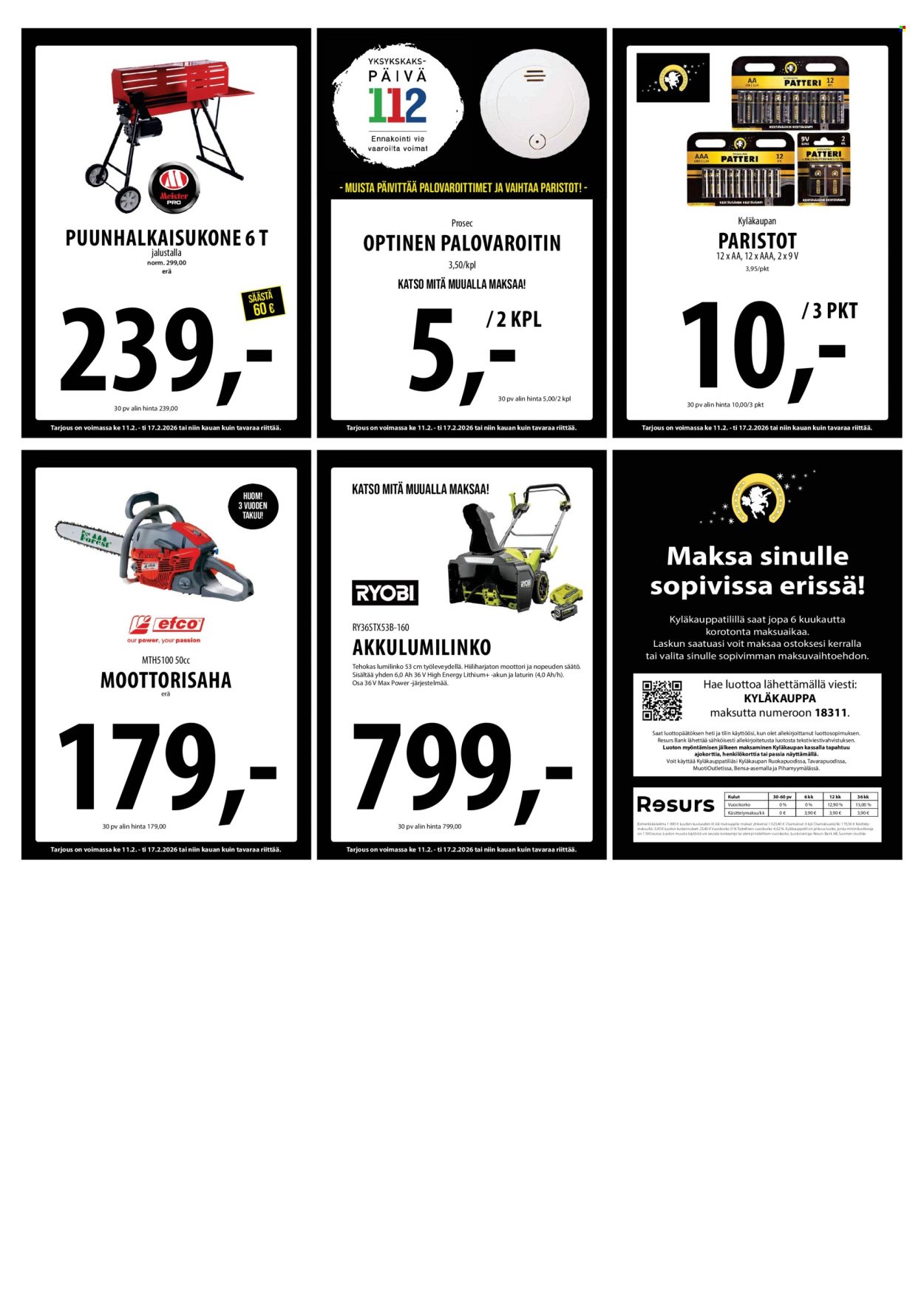 TUURI tarjoukset - Alkaen KE 11.2.2026