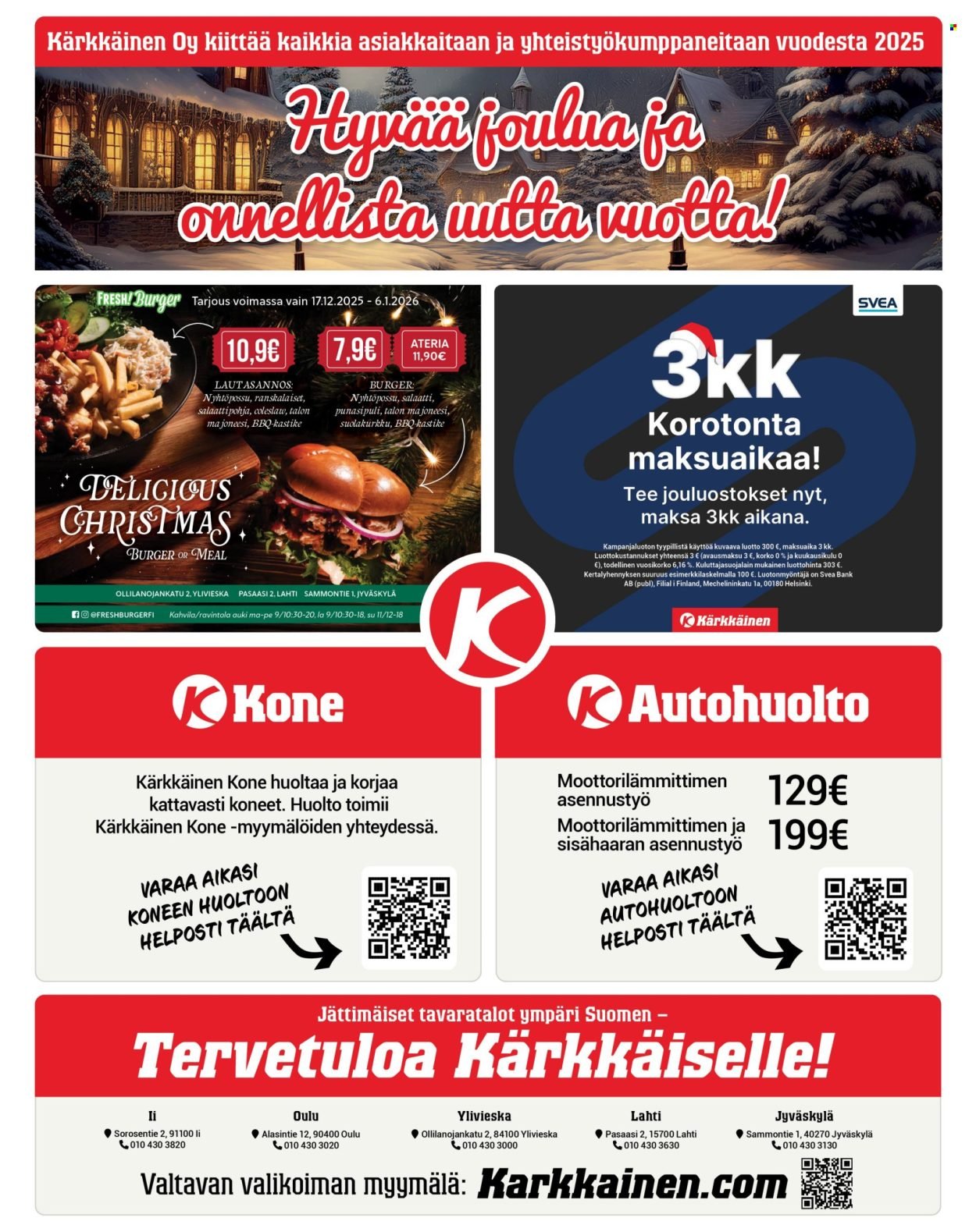 KÄRKKÄINEN tarjoukset - Viikko # 51 Joulukuu 2025