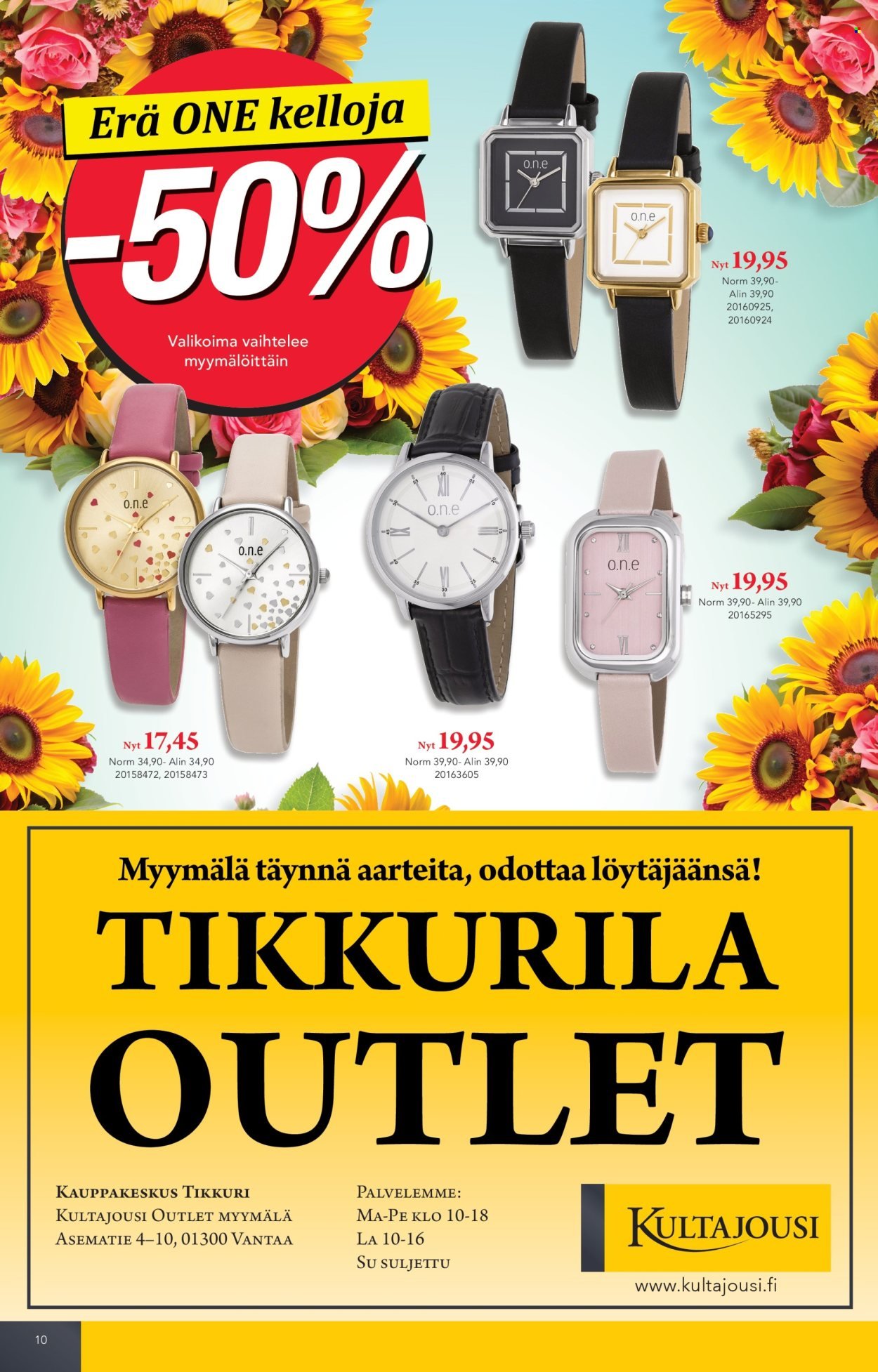 KULTAJOUSI tarjoukset - Säästöpäivät kuvasto