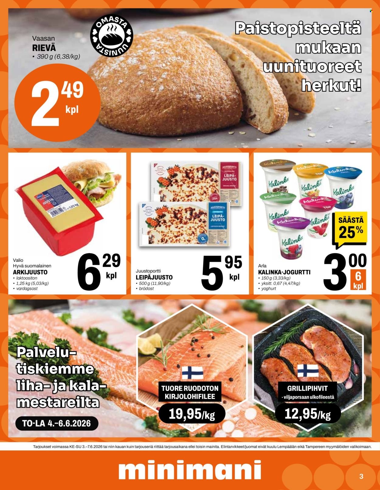 MINIMANI tarjoukset - Alkaen KE 3.6.2026