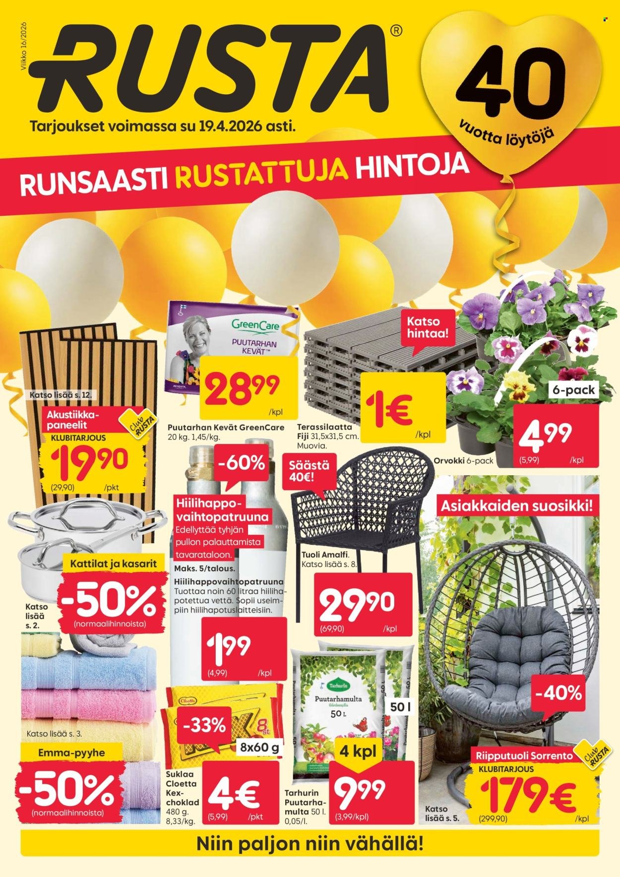 RUSTA tarjoukset - Alkaen MA 13.4.2026