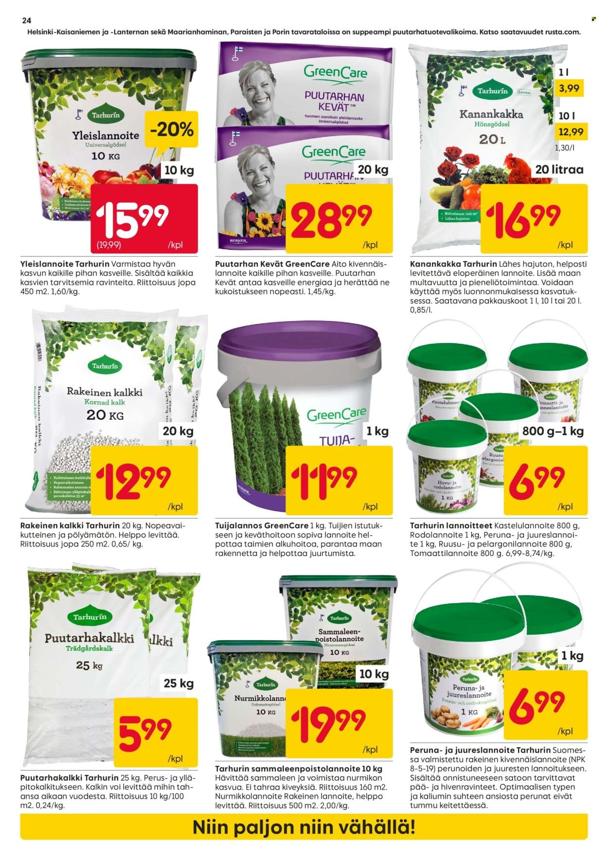 RUSTA tarjoukset - Alkaen MA 13.4.2026