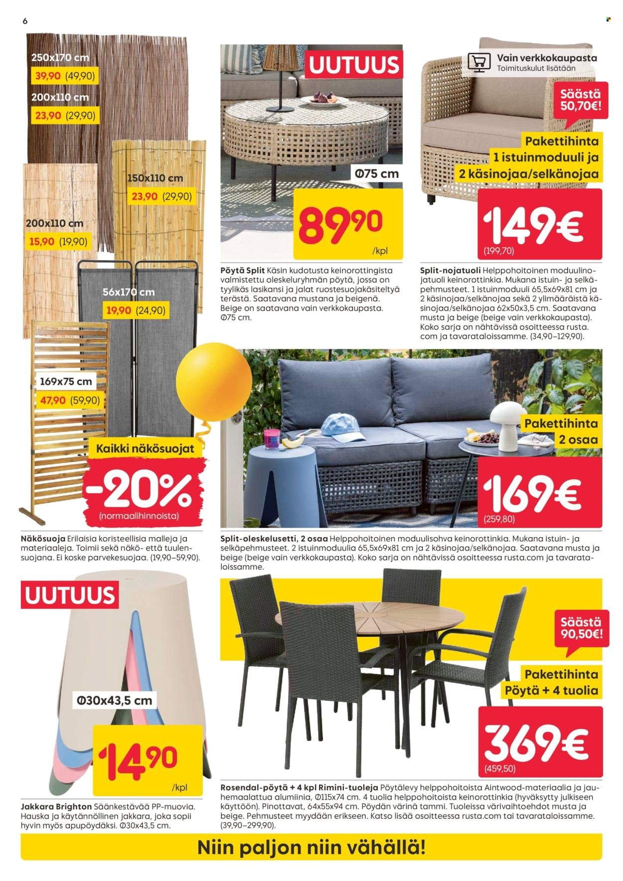 RUSTA tarjoukset - Alkaen MA 13.4.2026