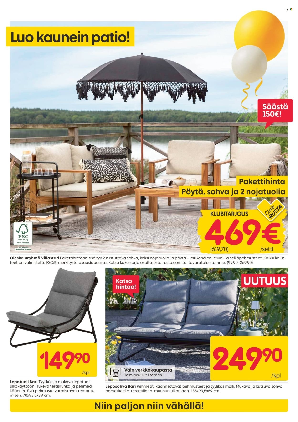 RUSTA tarjoukset - Alkaen MA 13.4.2026