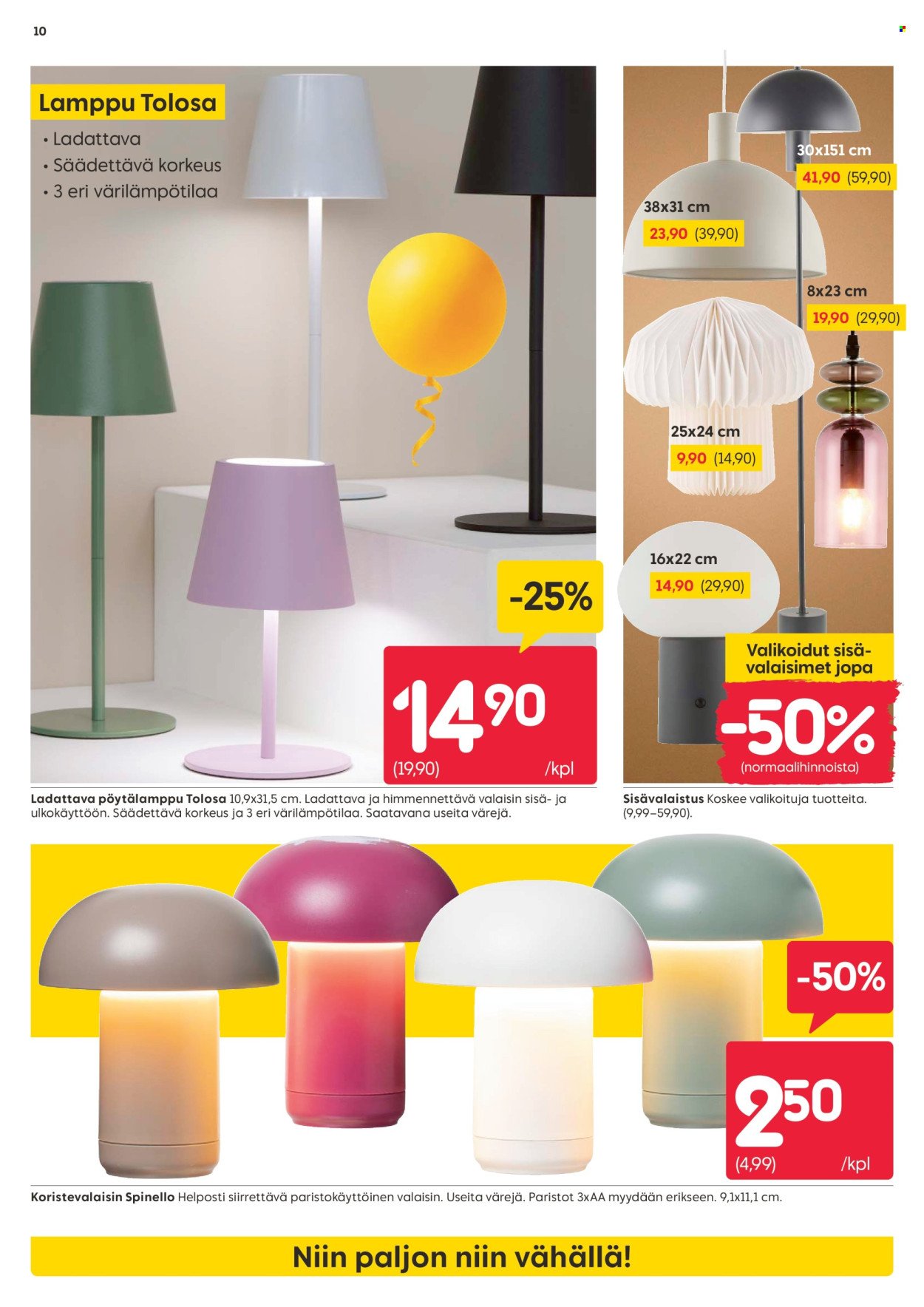 RUSTA tarjoukset - Alkaen MA 13.4.2026