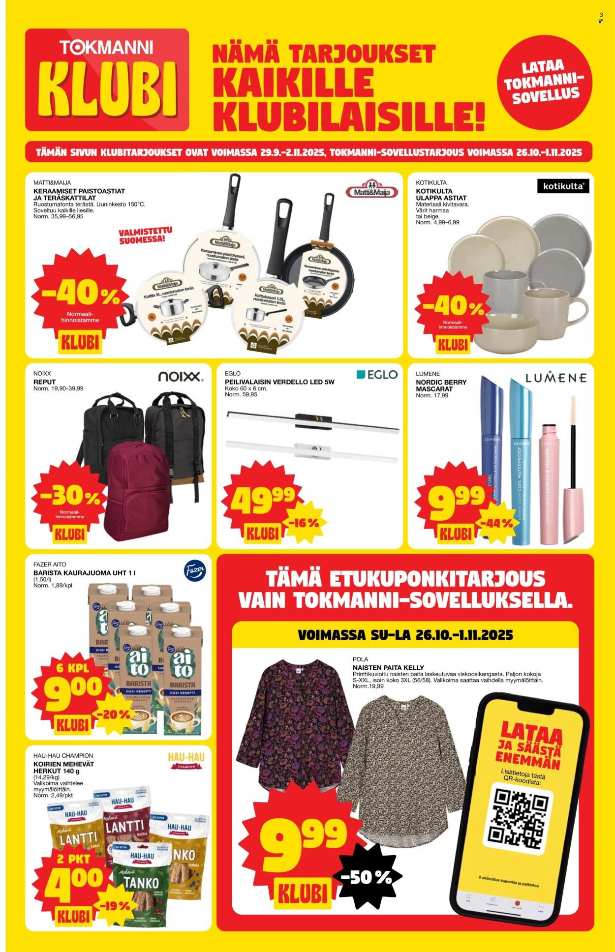 TOKMANNI tarjoukset - Tarjoussanomat (2025-10-27 - 2025-11-02)