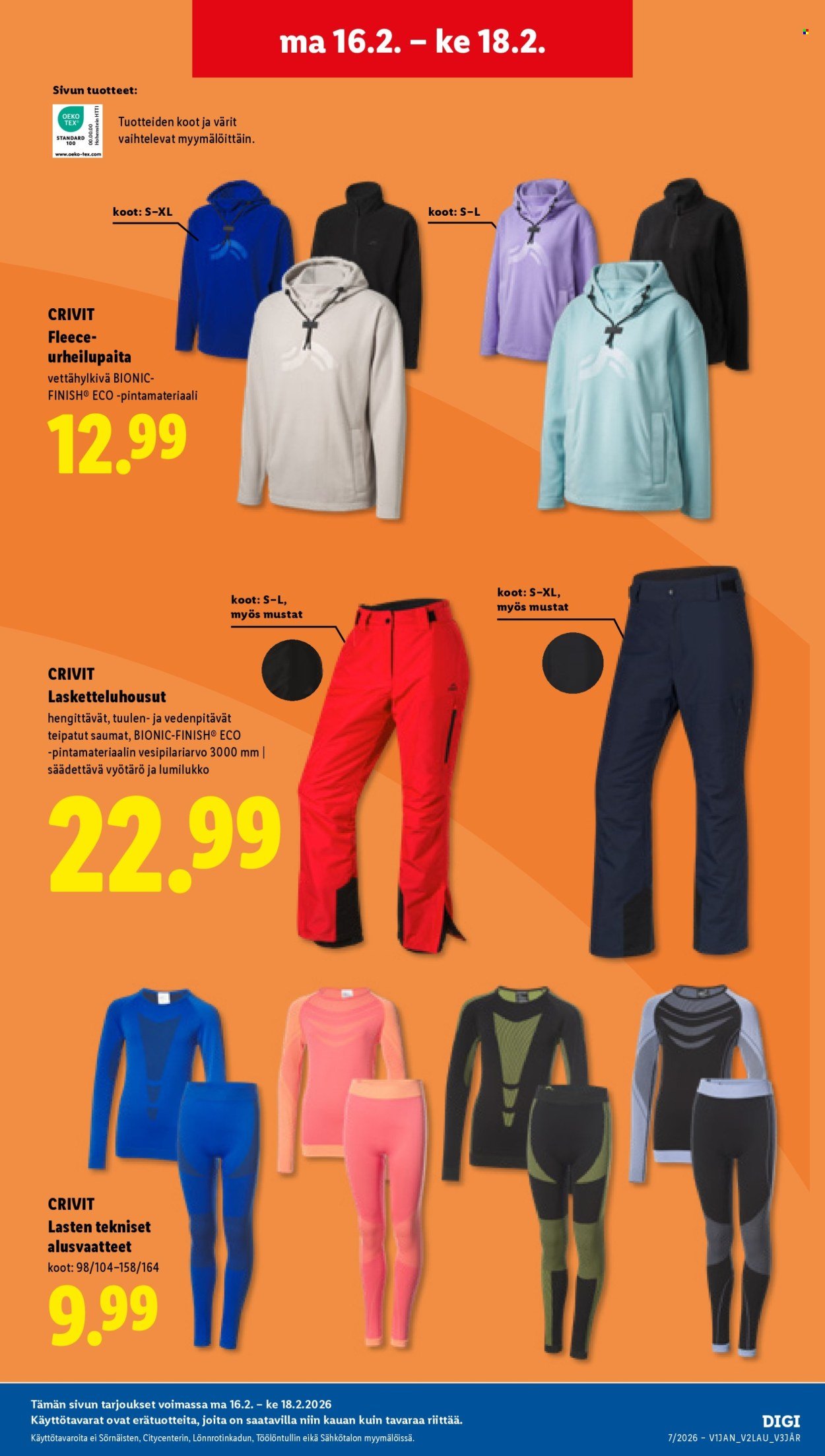 LIDL tarjoukset - CRIVIT – Find your move