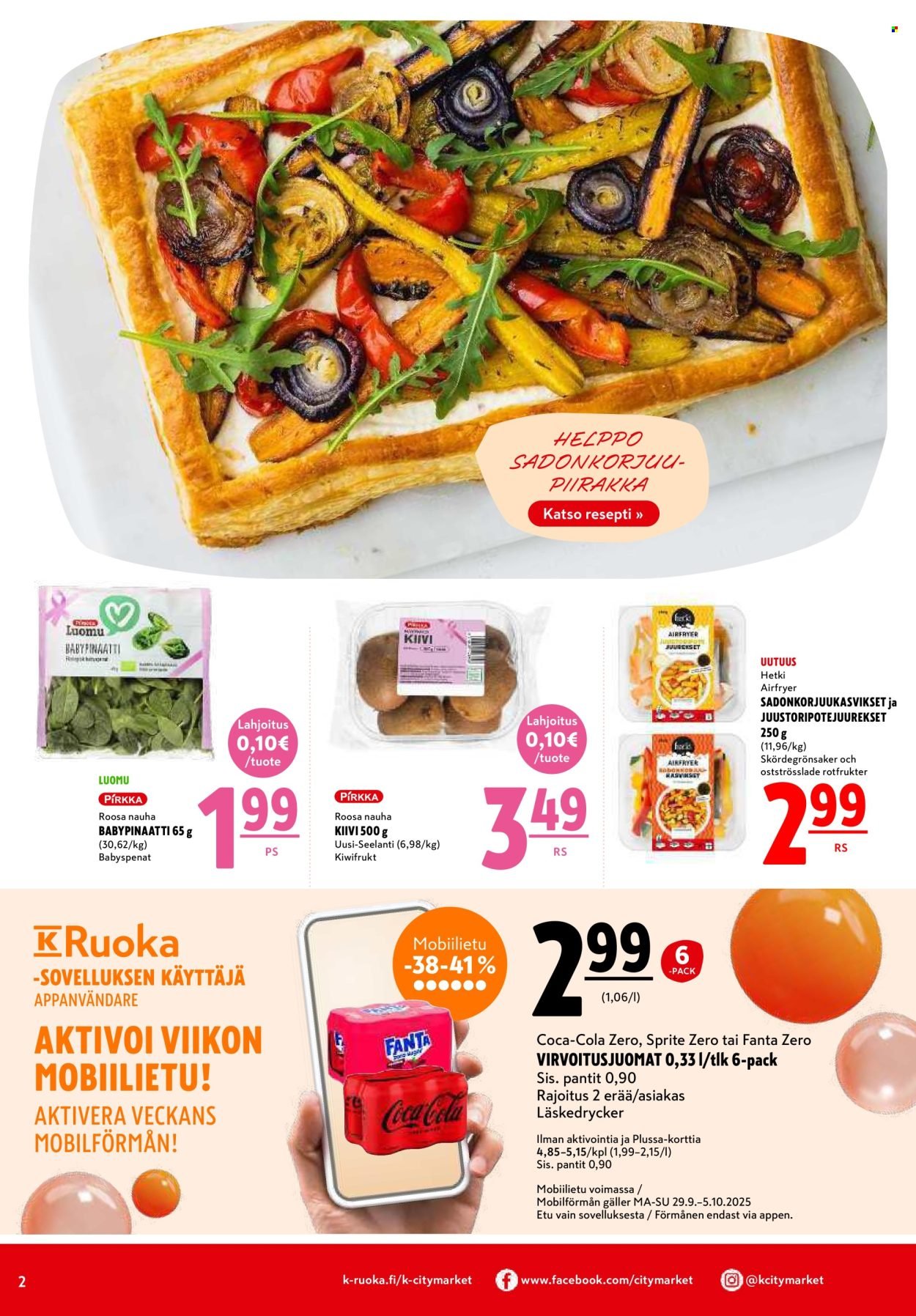 K-CITYMARKET tarjoukset - Alkaen TO 2.10.2025 (2025-10-02 - 2025-10-05)