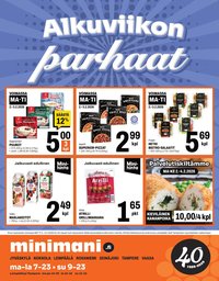 MINIMANI tarjoukset - Alkaen MA 2.2.2026