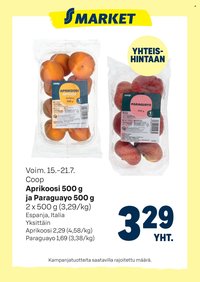S-MARKET tarjoukset - Aprikoosi