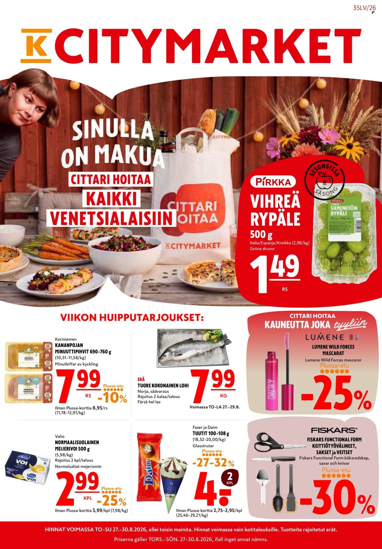 K-CITYMARKET tarjoukset - Alkaen TO 27.8.2026