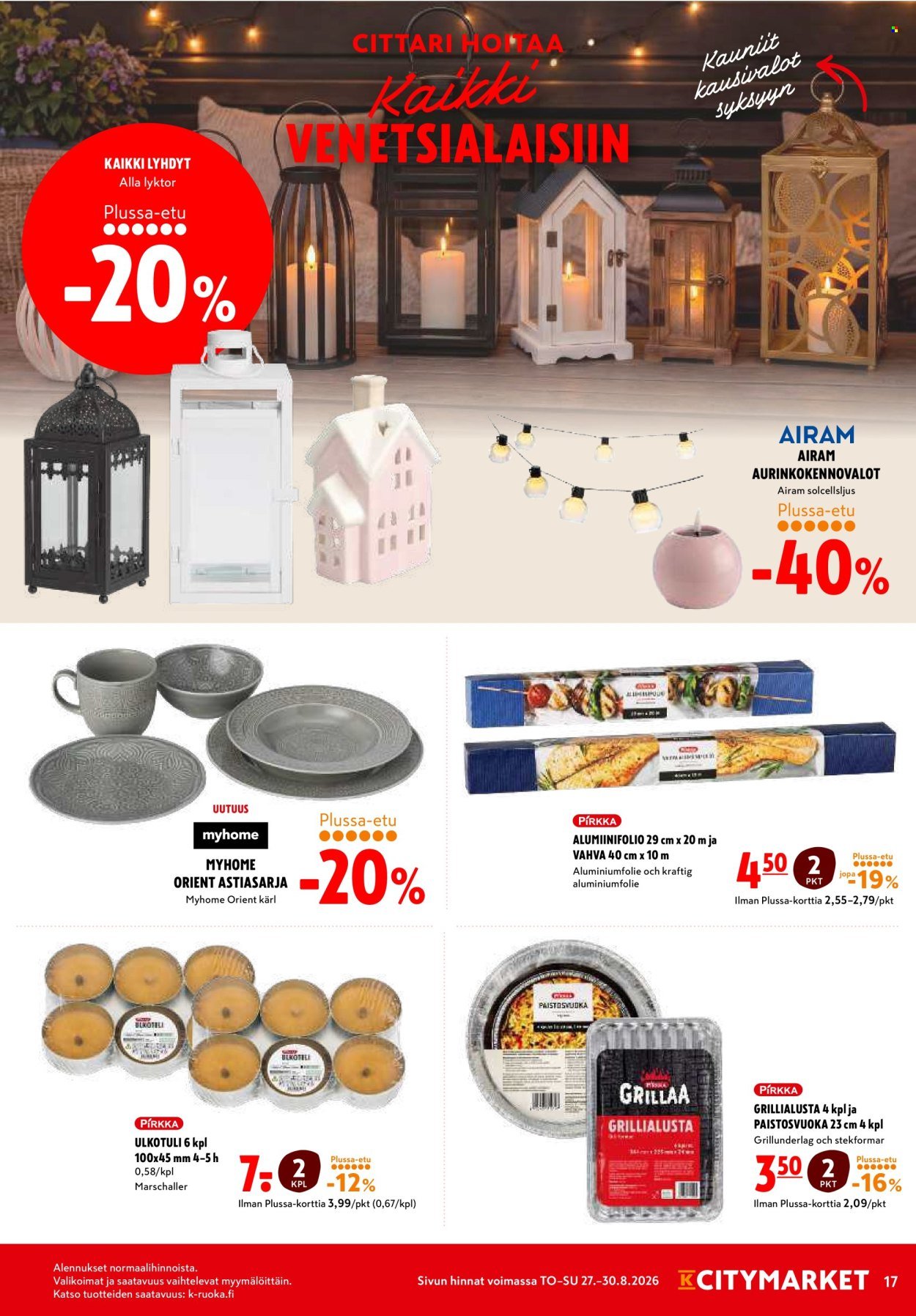 K-CITYMARKET tarjoukset - Alkaen TO 27.8.2026