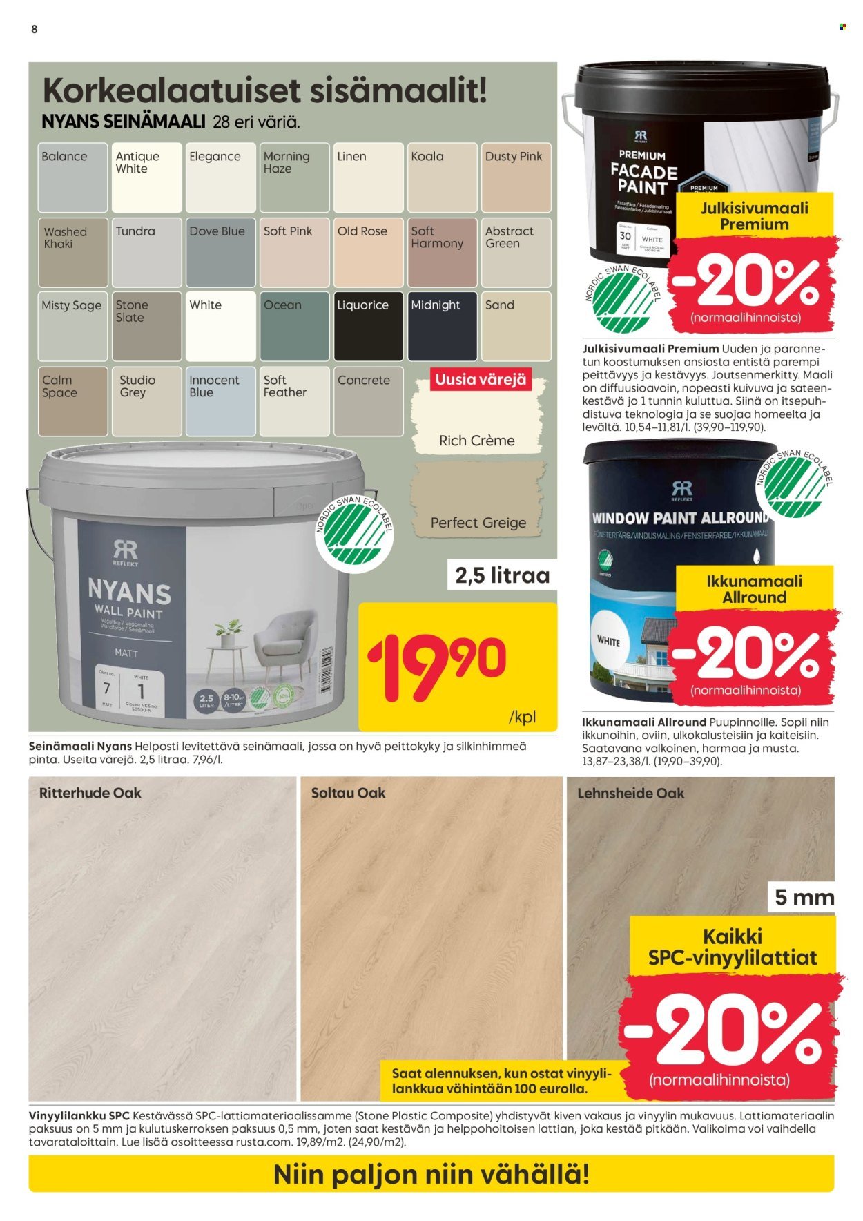 RUSTA tarjoukset - Alkaen MA 20.7.2026