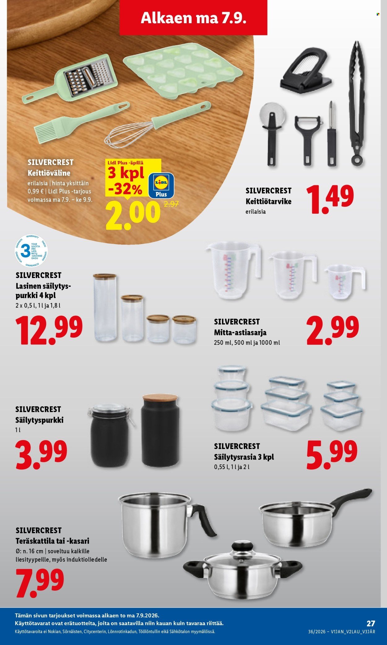 LIDL tarjoukset - Alkaen MA 7.9.2026