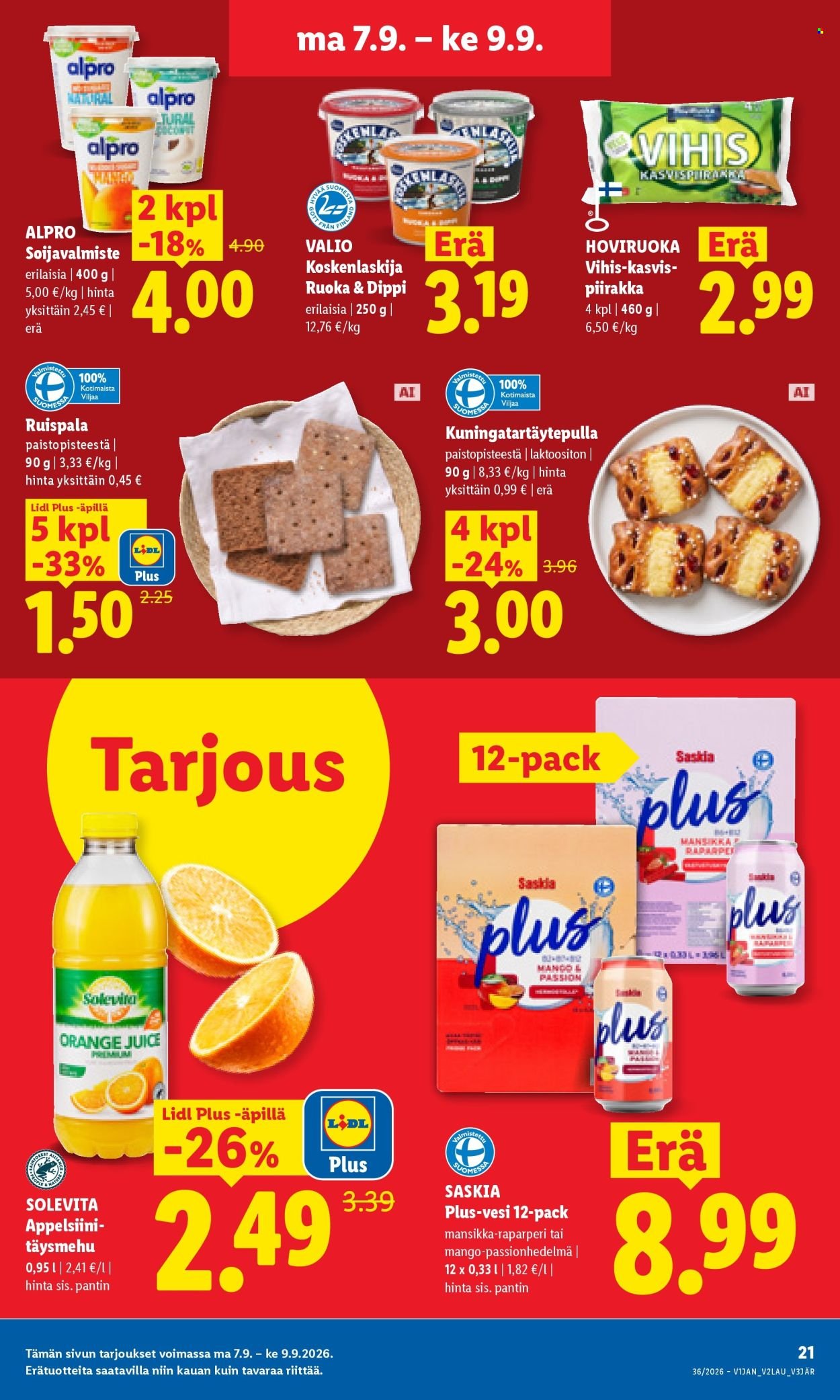 LIDL tarjoukset - Alkaen MA 7.9.2026