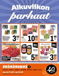 MINIMANI tarjoukset - Alkaen MA 4.5.2026